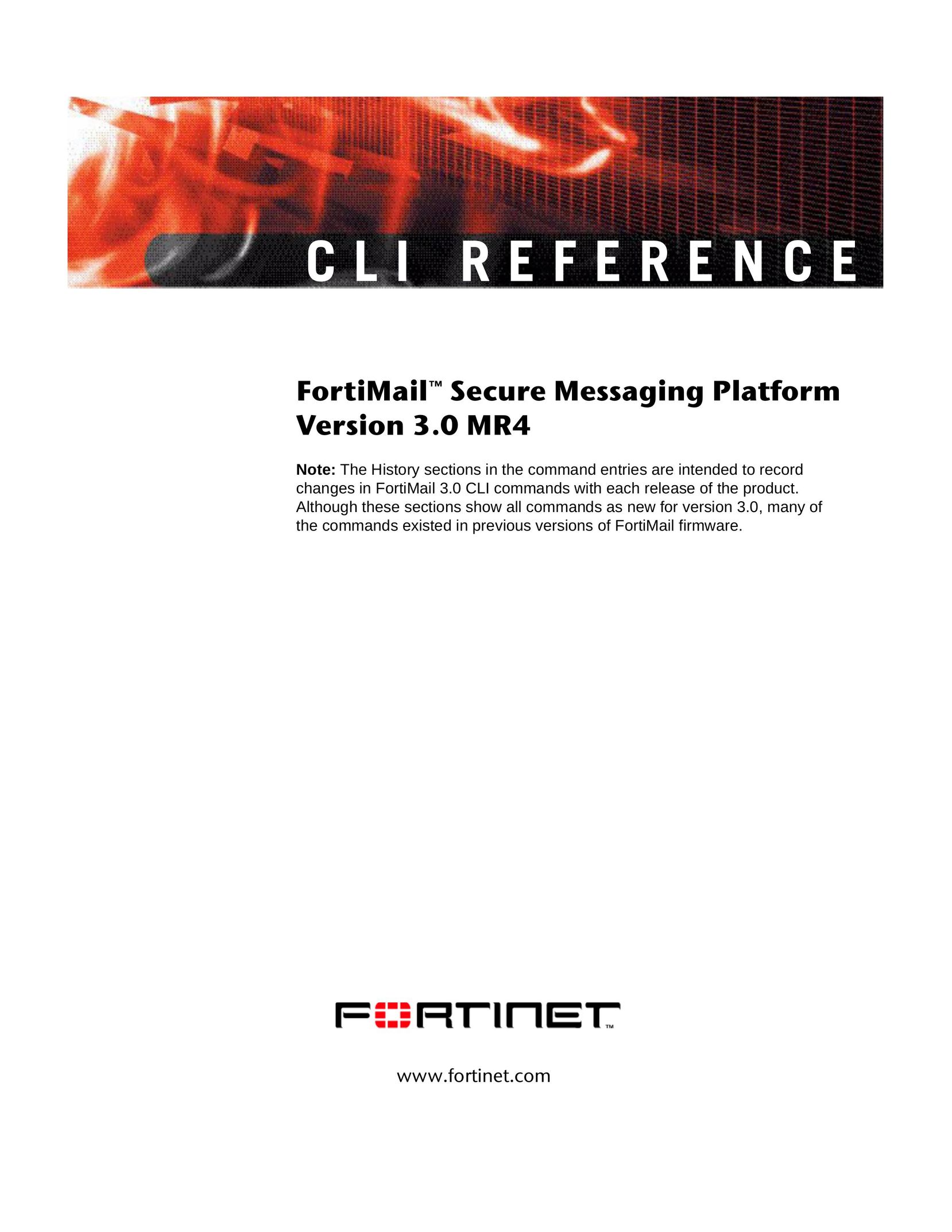 Fortinet 3.0 MR4 Network Card User Manual