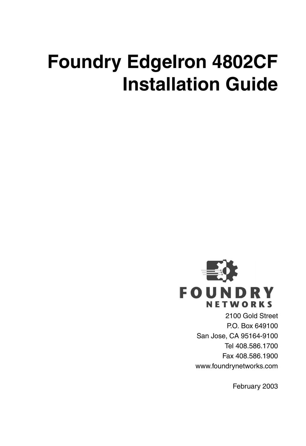 Foundry Networks OSI Network Card User Manual