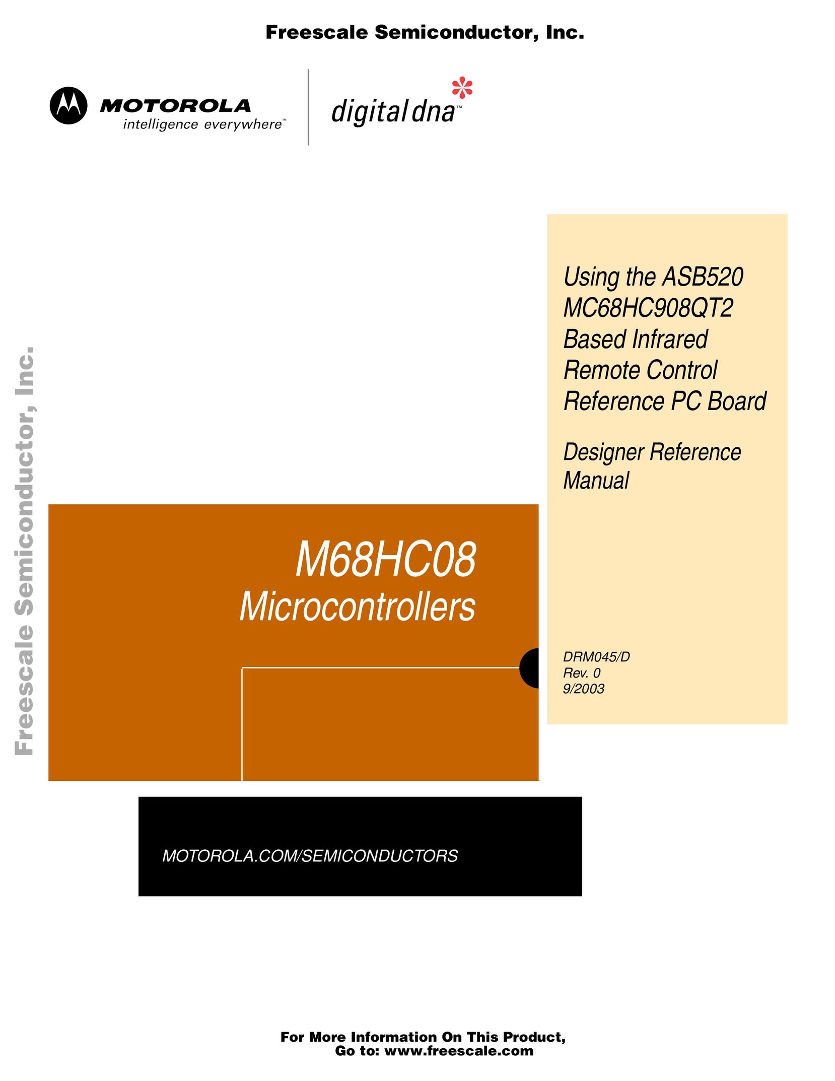 Freescale Semiconductor MC68HC908QT2 Network Card User Manual