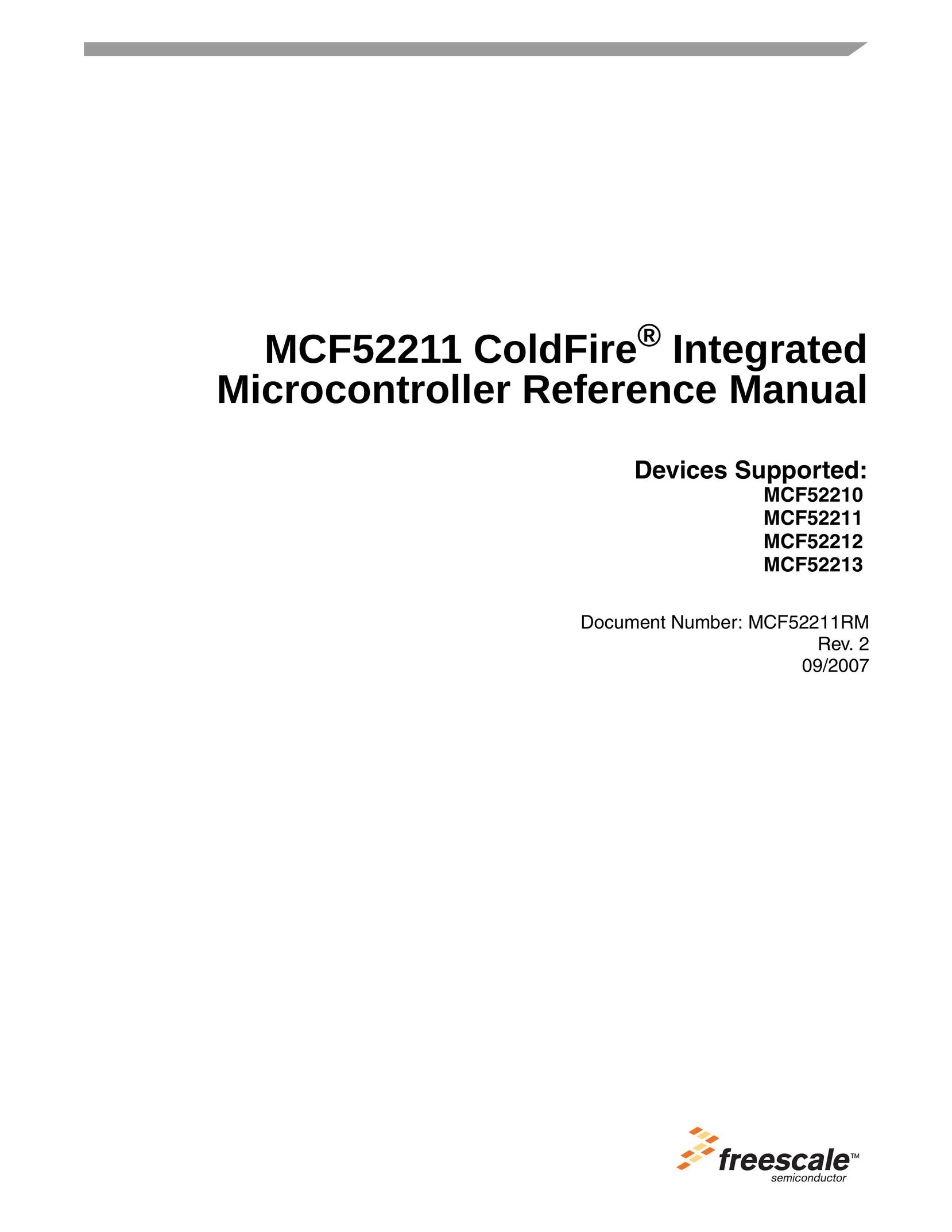 Freescale Semiconductor MCF52210 Network Card User Manual