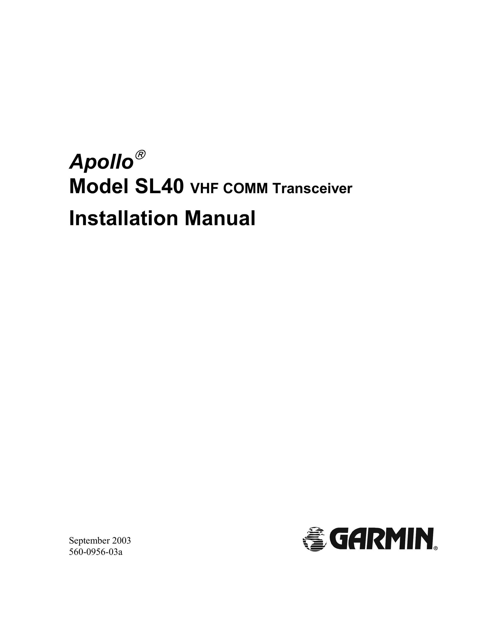 Garmin SL40 Network Card User Manual