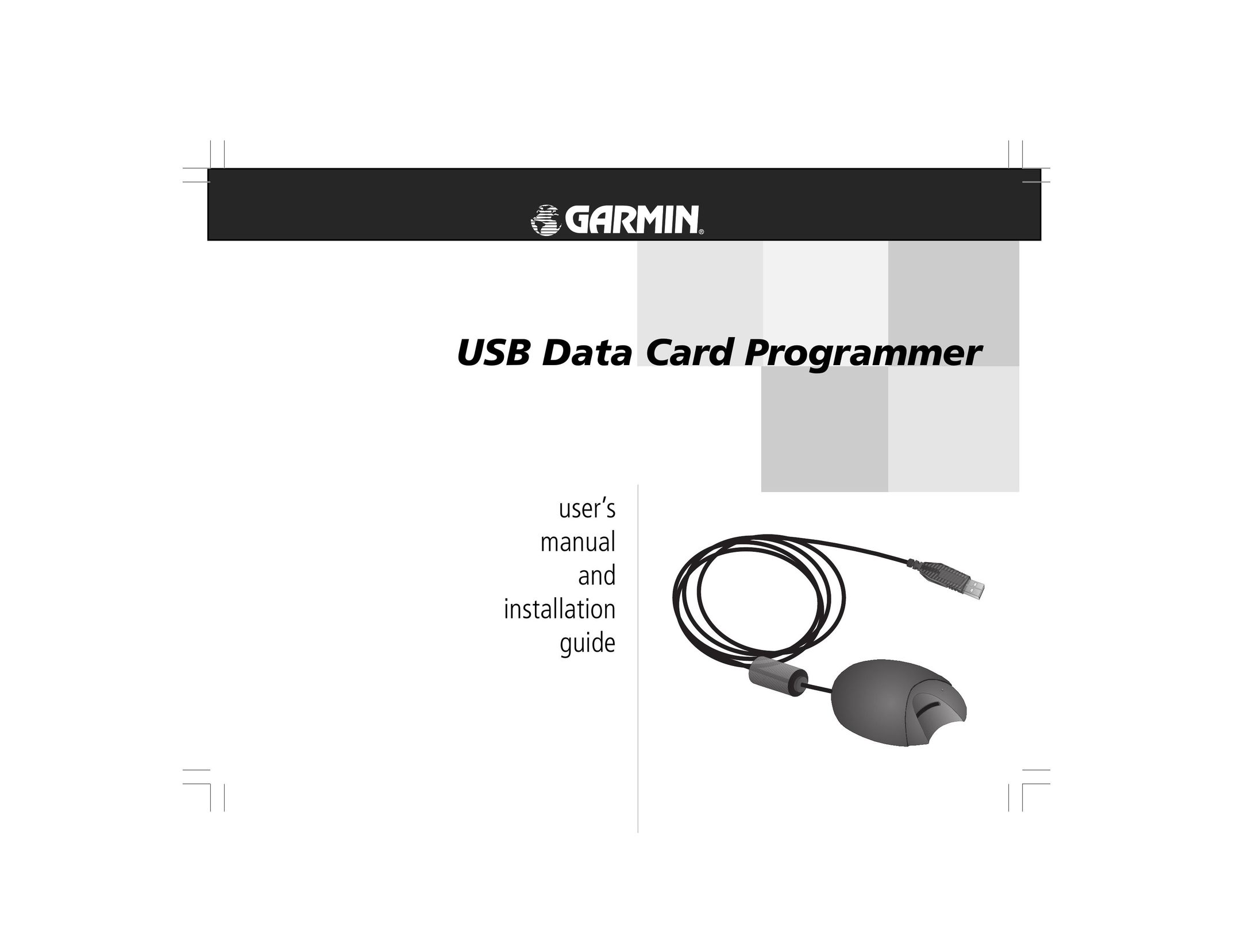 Garmin USB Data Card Programmer Network Card User Manual