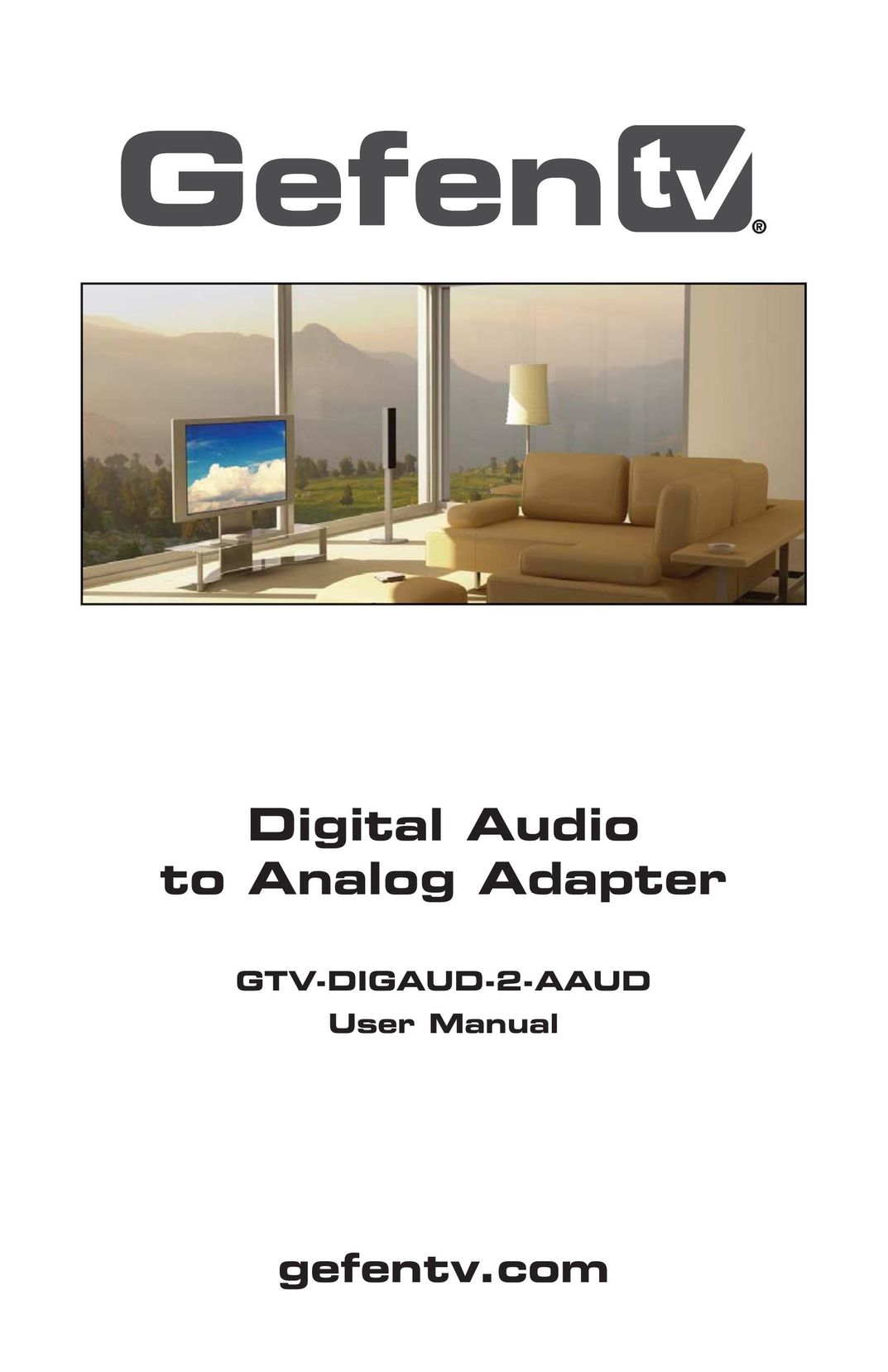 Gefen GTV-DIGAUD-2-AAUD Network Card User Manual