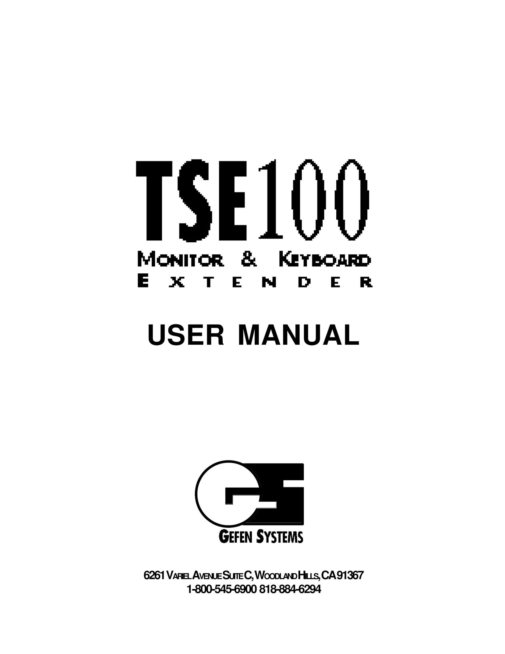 Gefen TSE100 Network Card User Manual