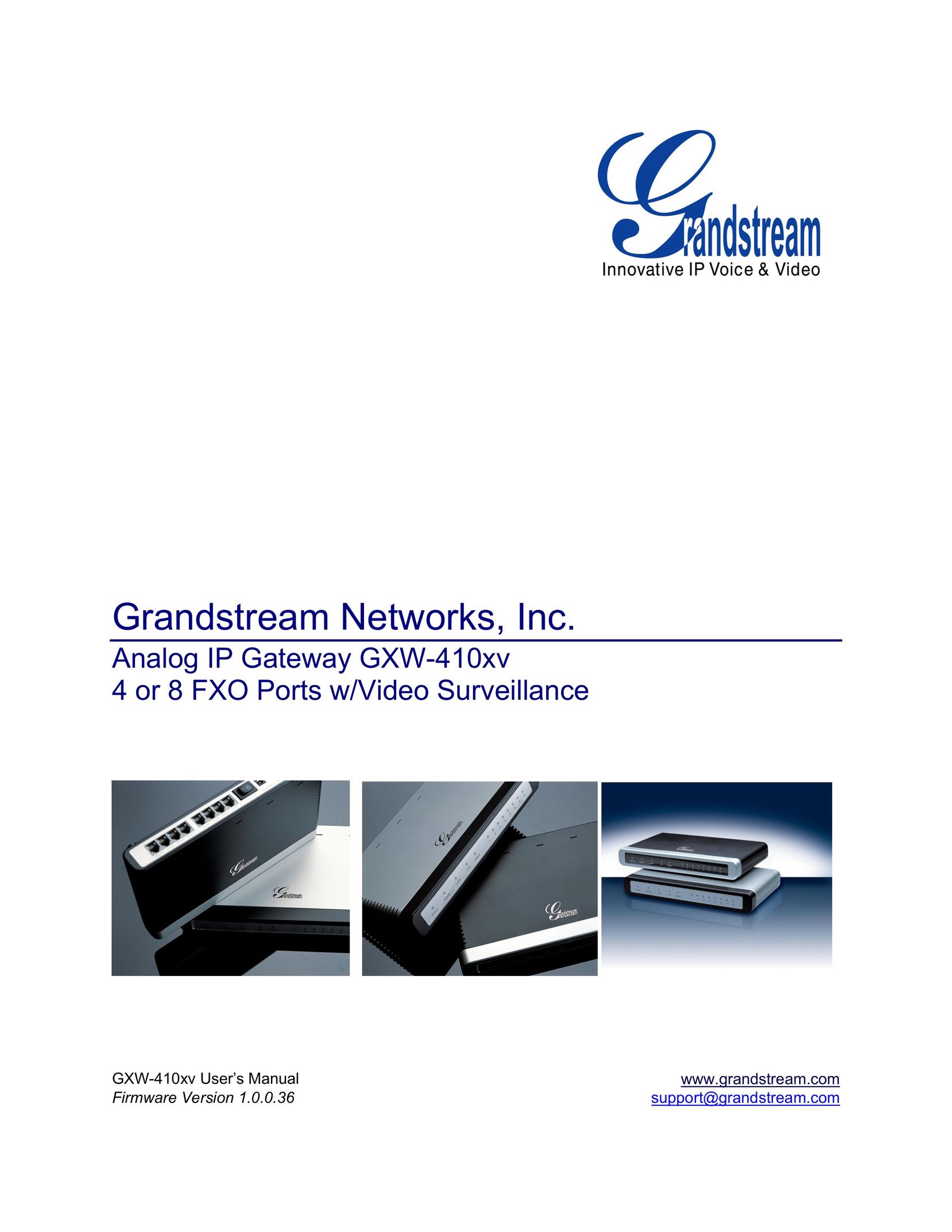 Grandstream Networks GXW-410xv Network Card User Manual