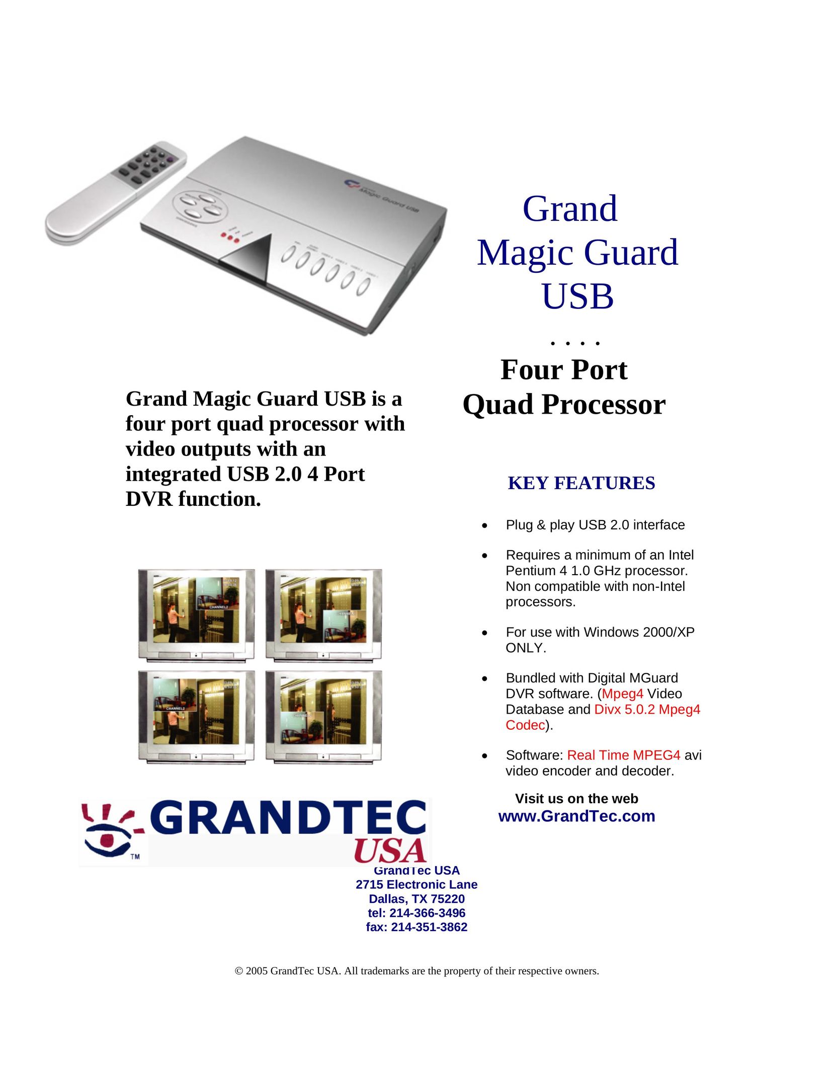 GrandTec Grand Magic Guard USB Network Card User Manual