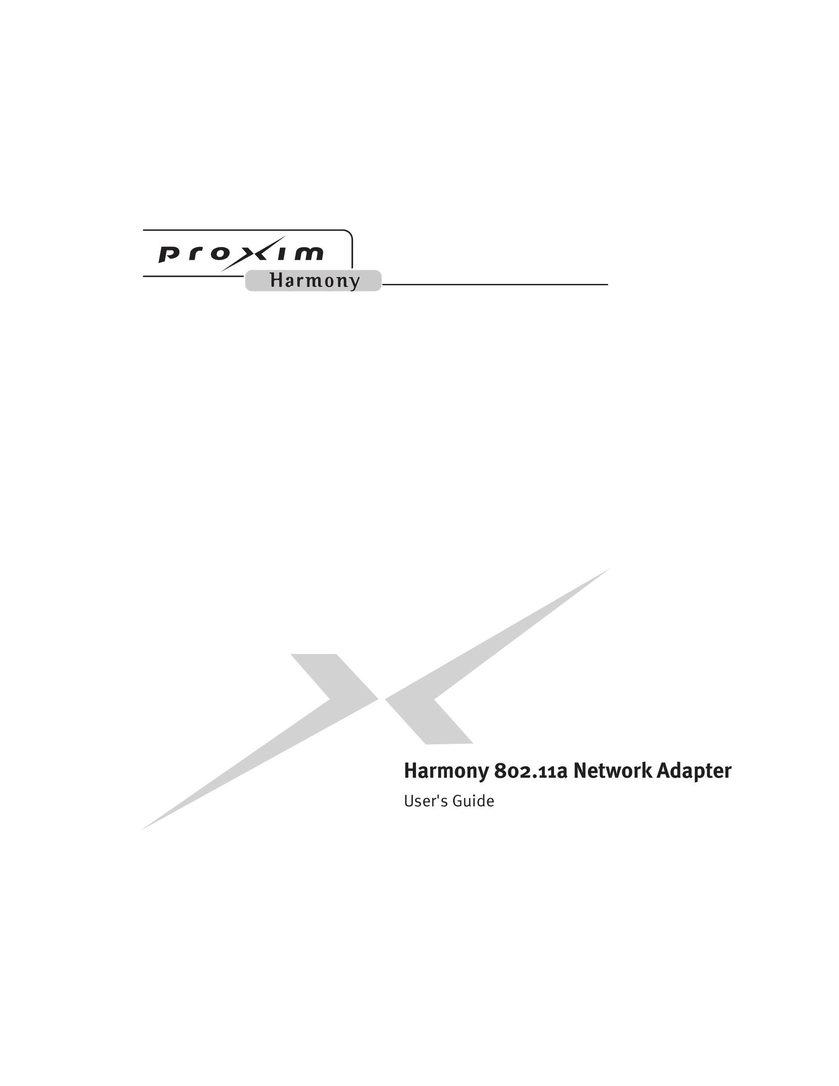Harmony House 802.11a Network Card User Manual