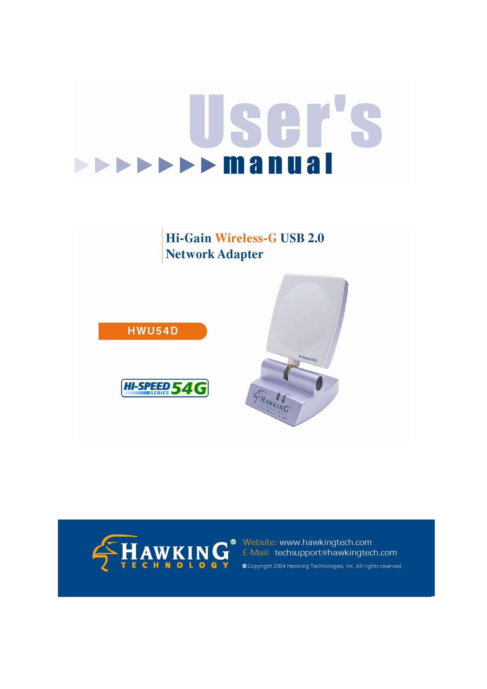 Hawking Technology HWU54D Network Card User Manual