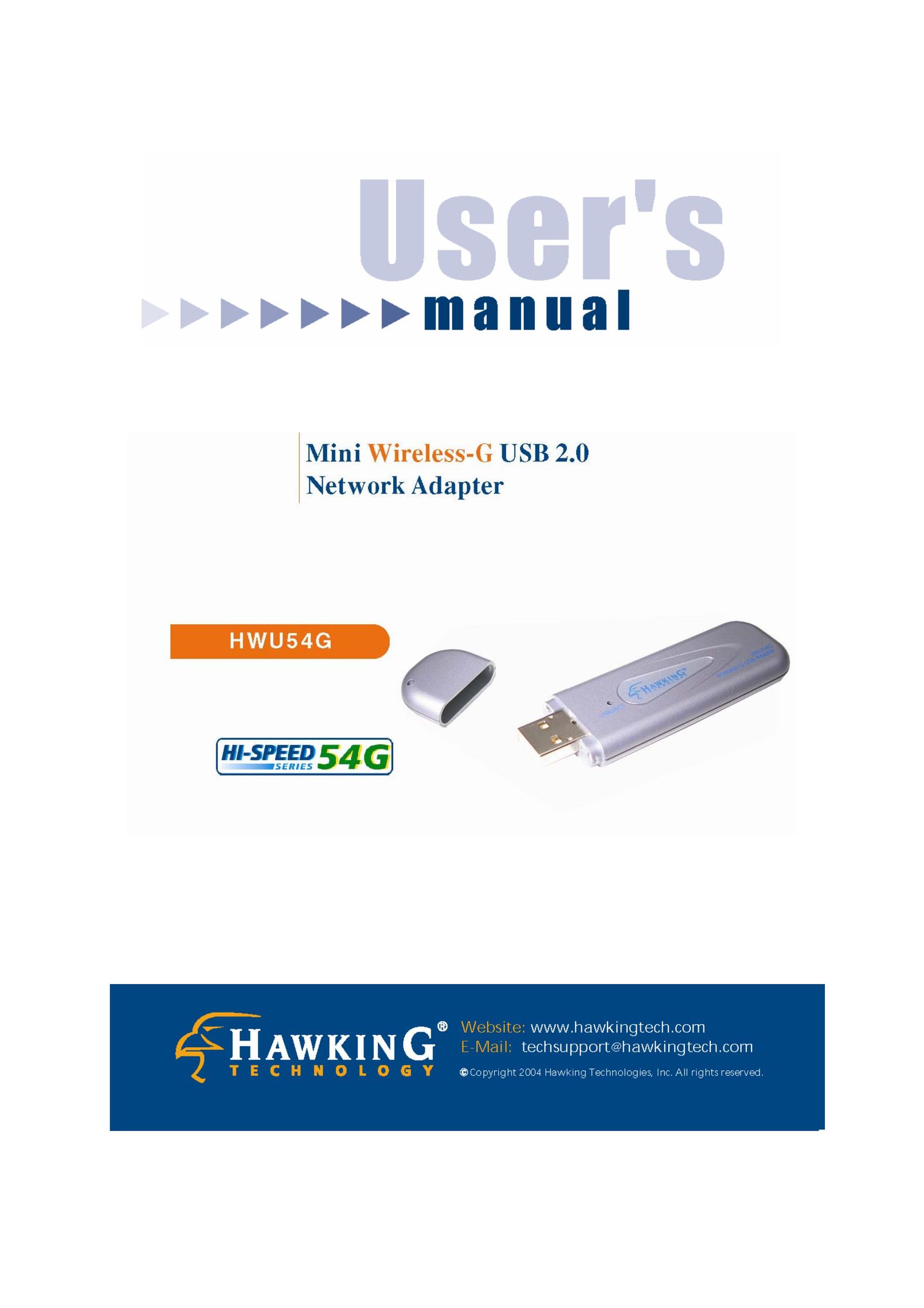 Hawking Technology HWU54G Network Card User Manual