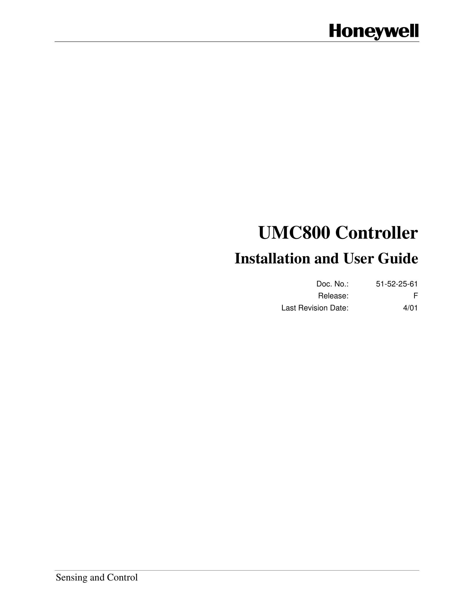 Honeywell UMC800 Network Card User Manual