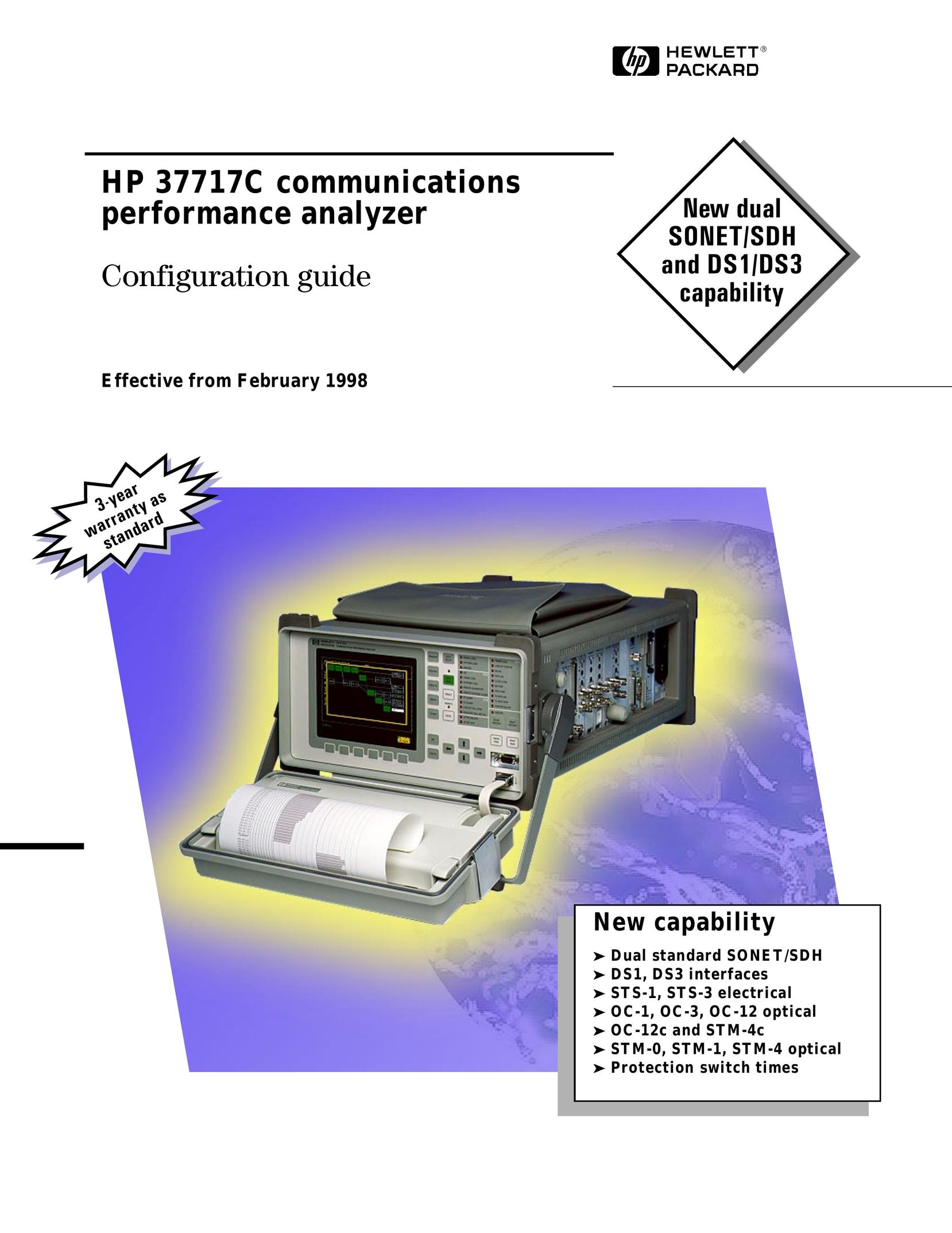HP (Hewlett-Packard) 37717C Network Card User Manual