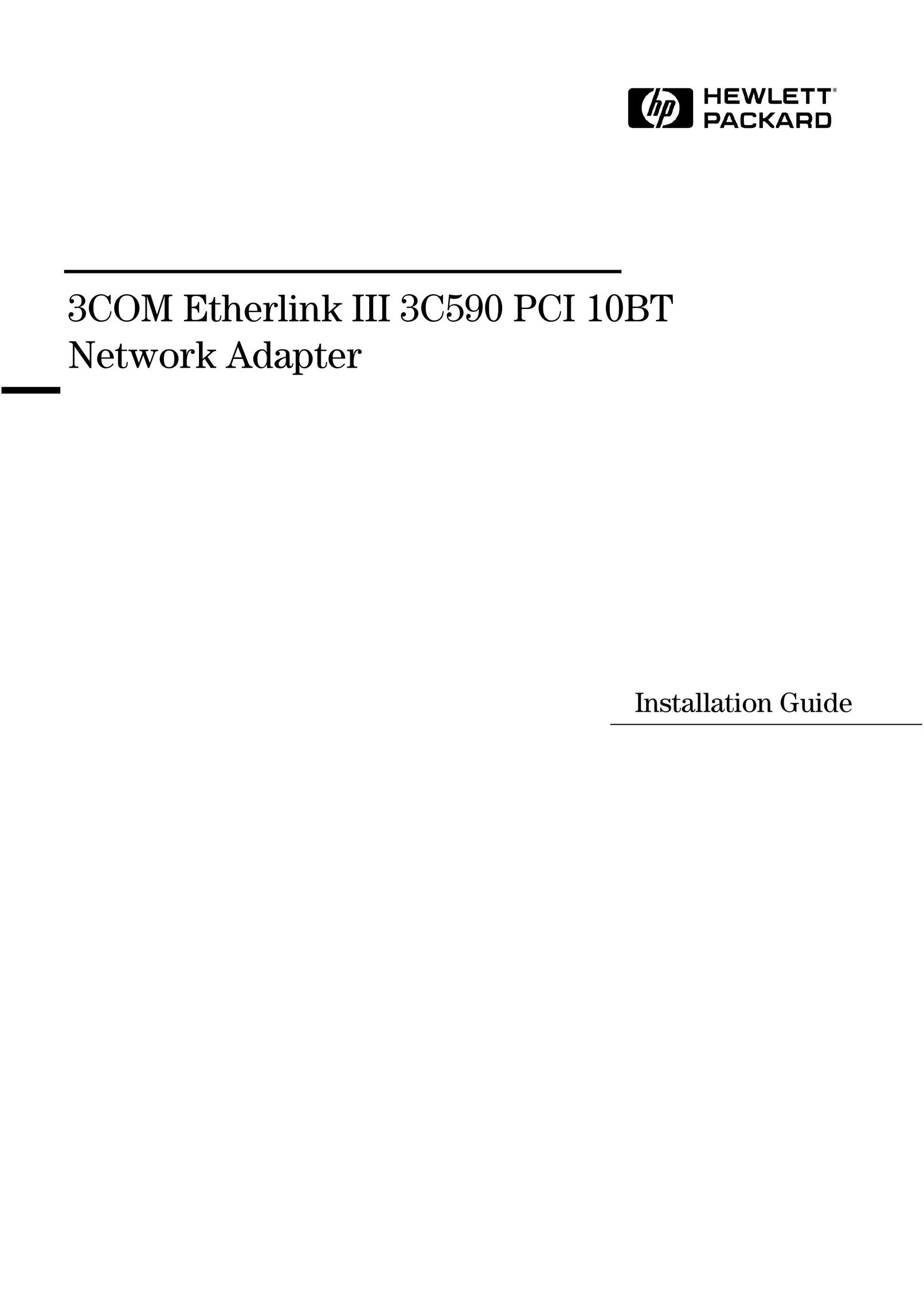 HP (Hewlett-Packard) 3C590 Network Card User Manual