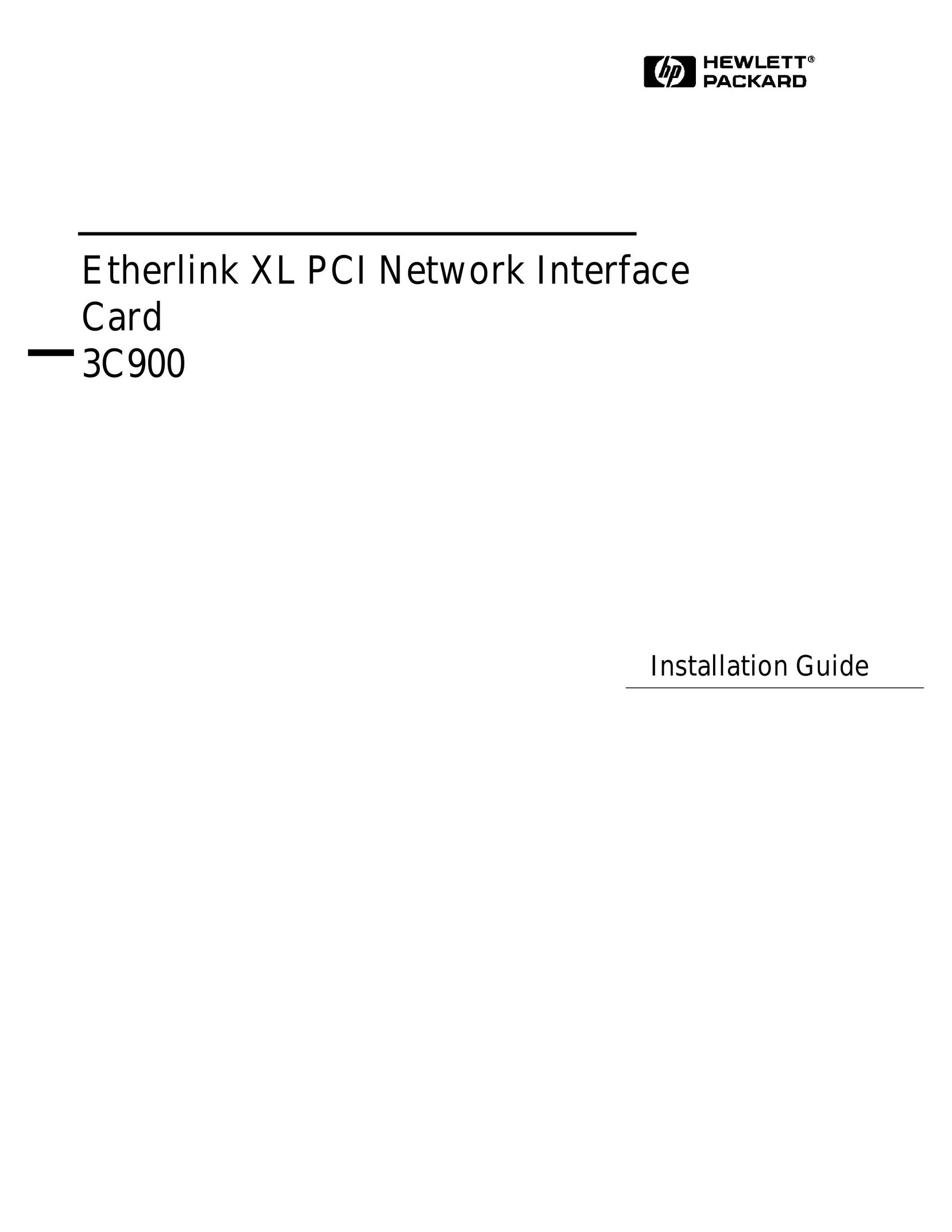 HP (Hewlett-Packard) 3C900 Network Card User Manual