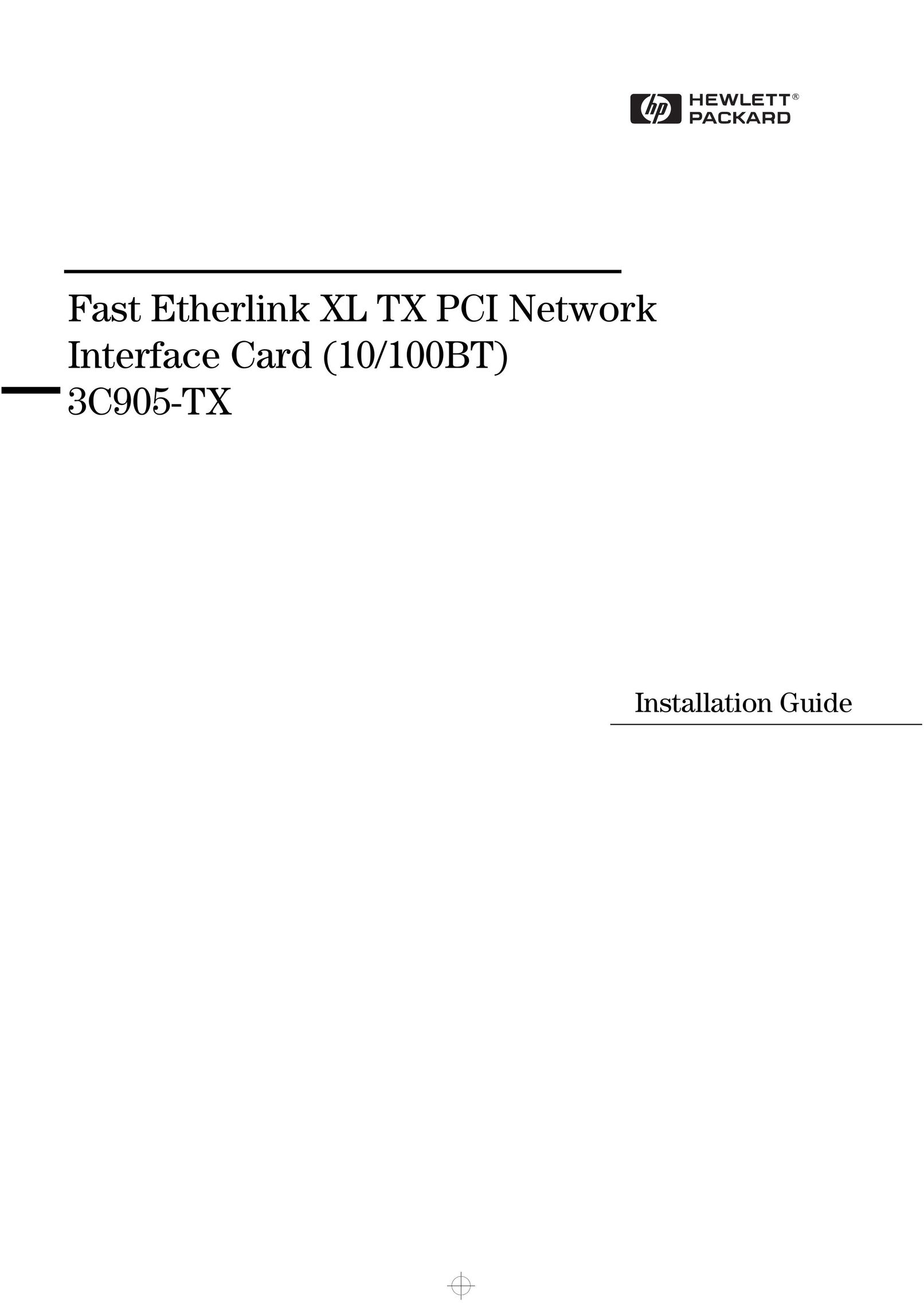 HP (Hewlett-Packard) 3C905-TX Network Card User Manual