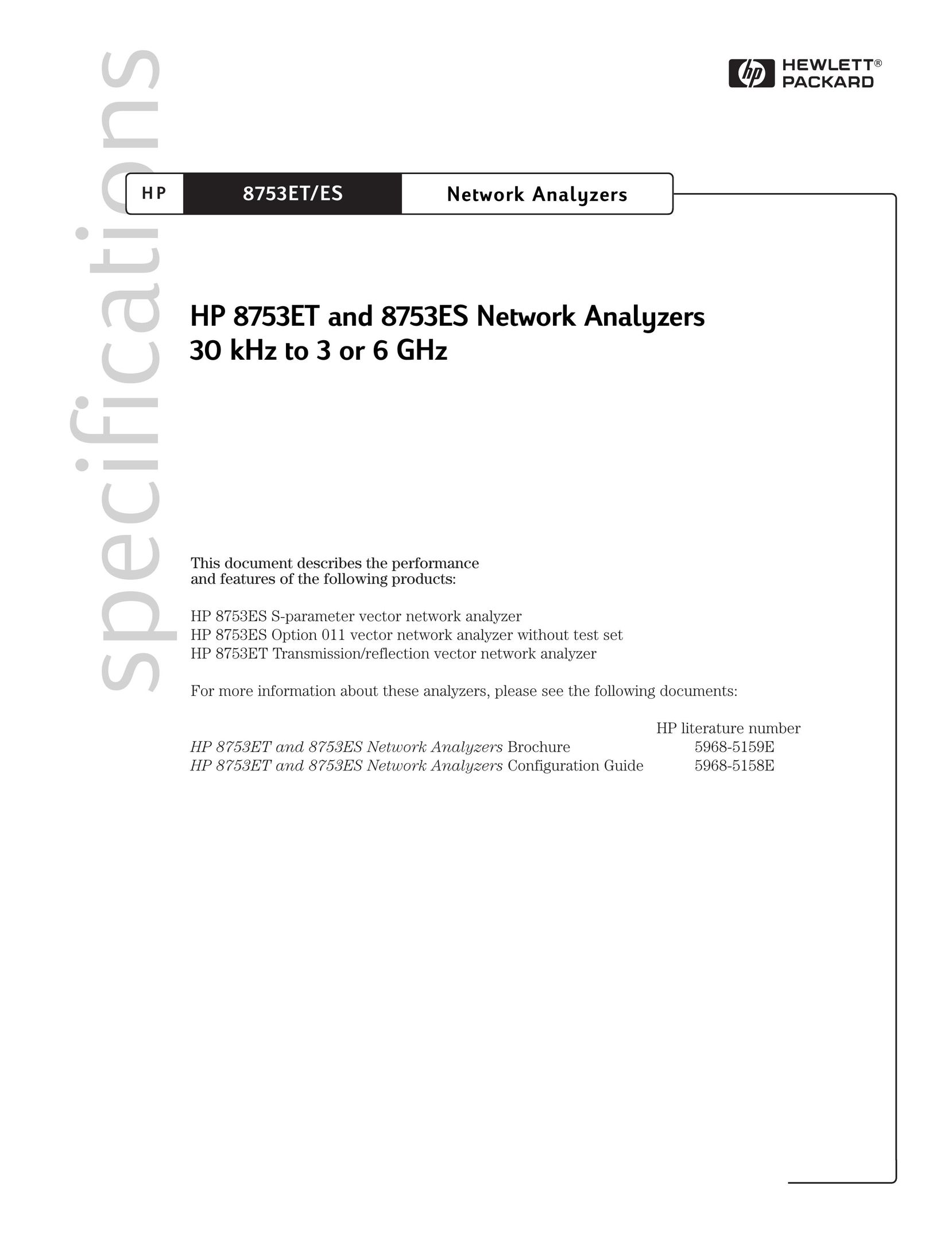 HP (Hewlett-Packard) 8753ES Network Card User Manual
