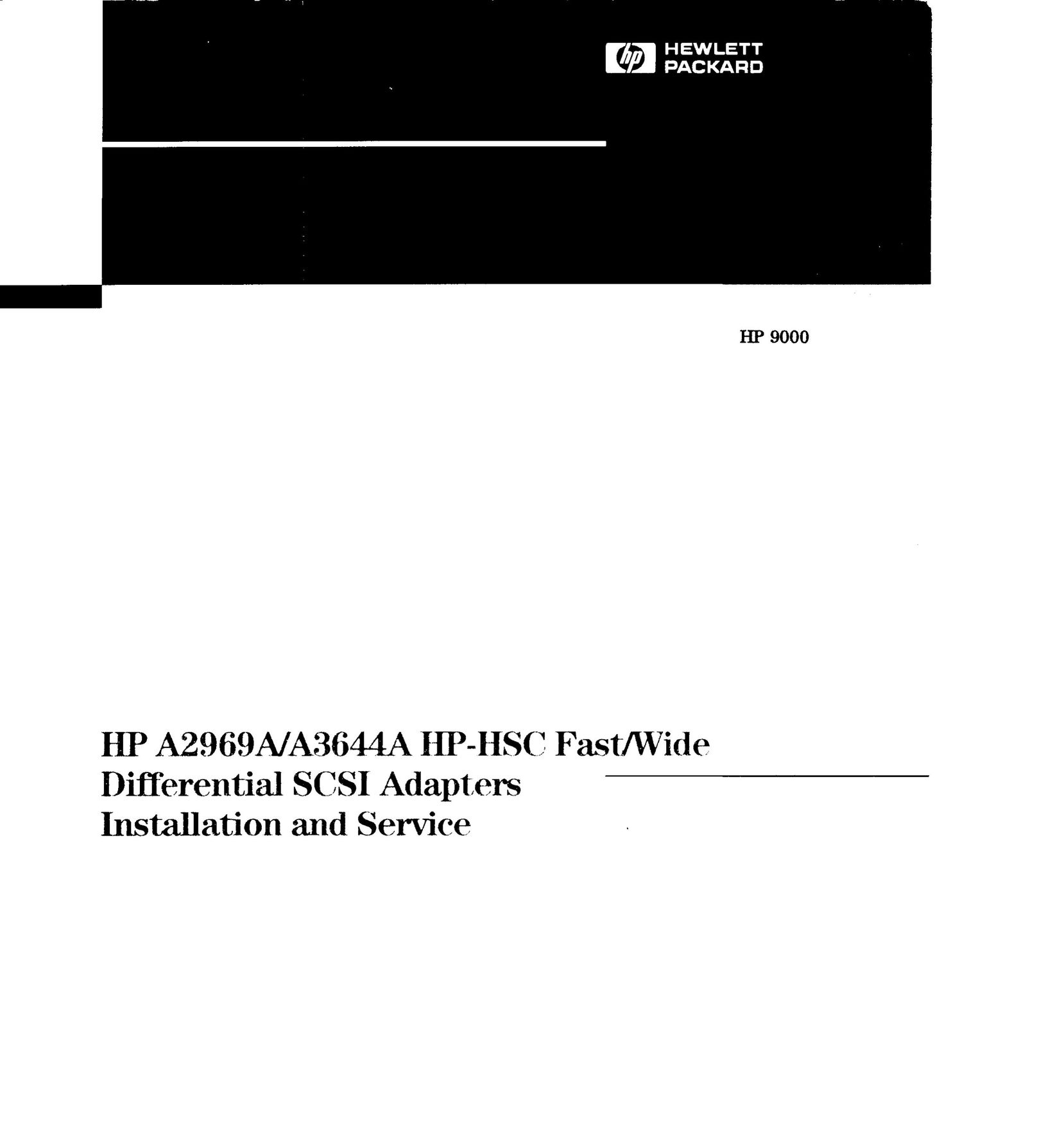 HP (Hewlett-Packard) A2969A Network Card User Manual