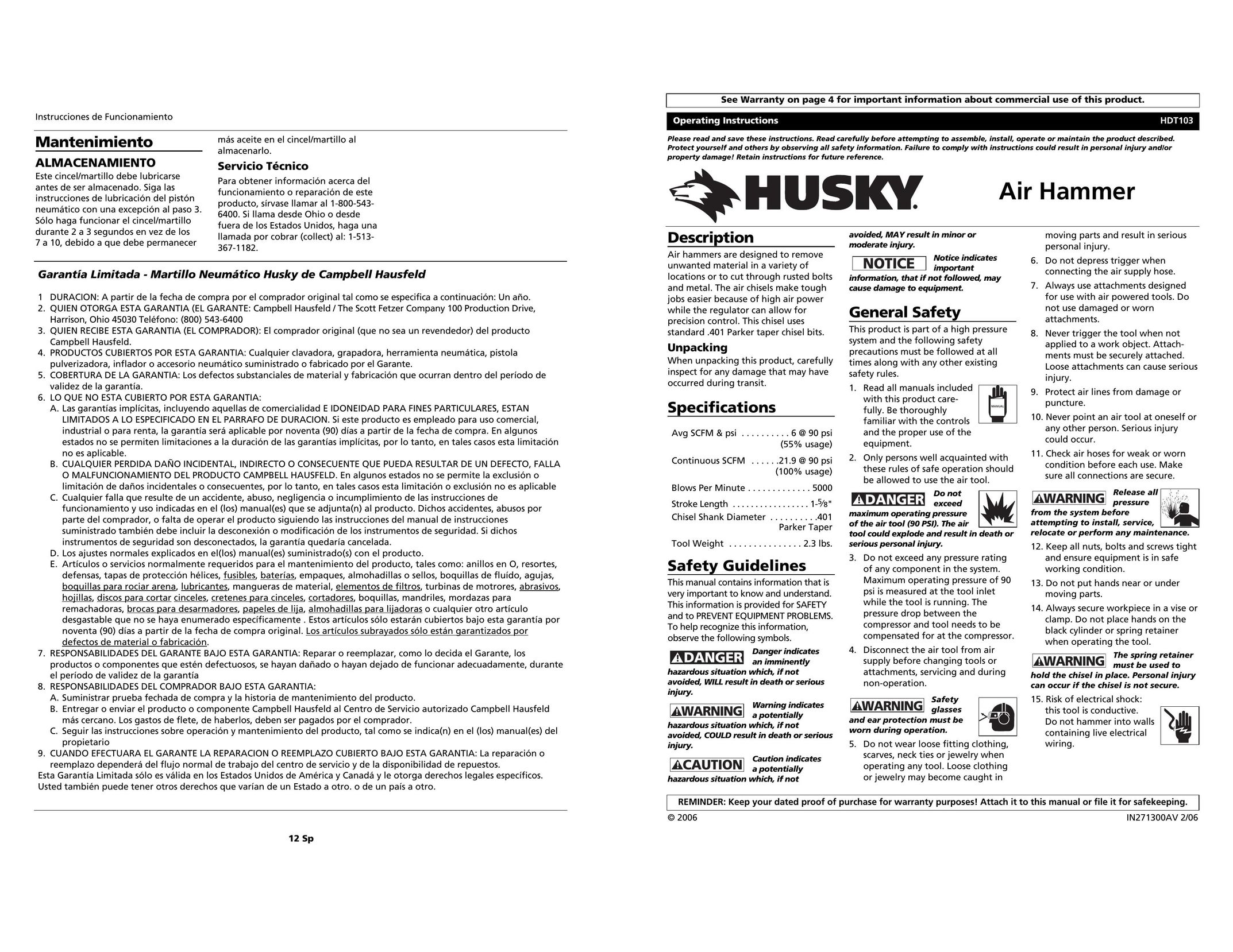 Husky HDT103 Network Card User Manual