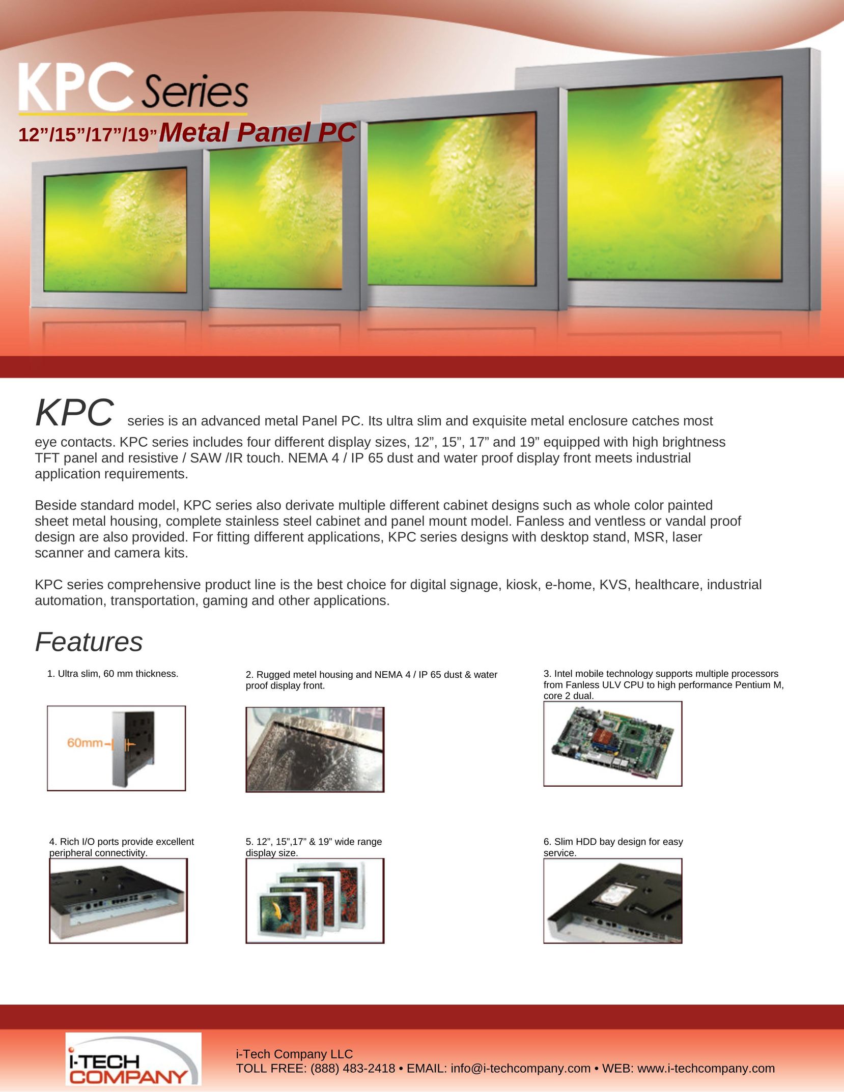 I-Tech Company KPC1700 Network Card User Manual