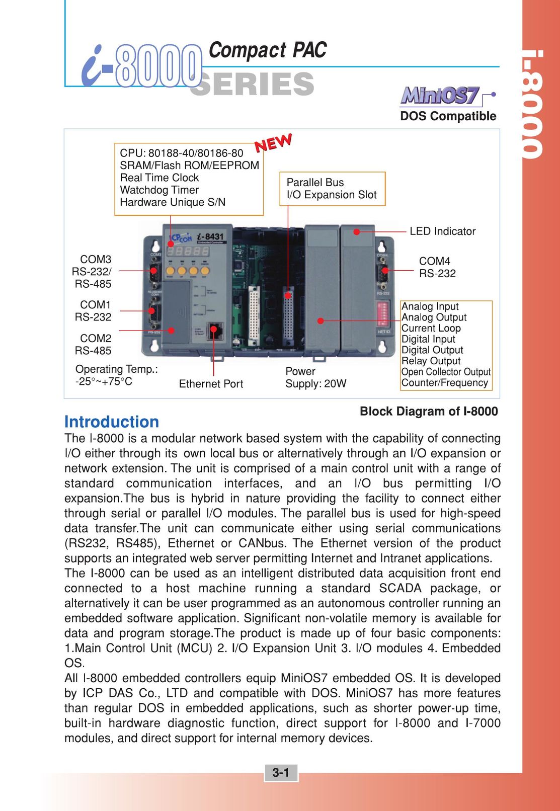 ICP DAS USA i-8000 Series Network Card User Manual