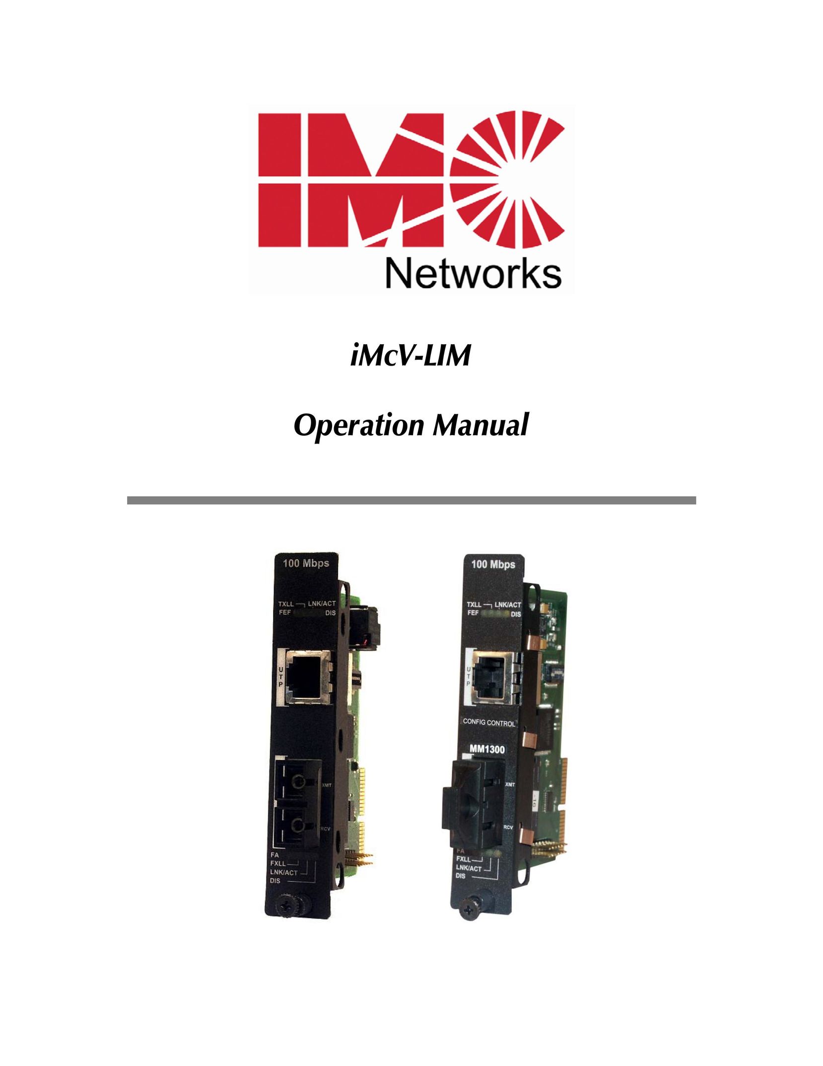 IMC Networks iMcV-LIM Network Card User Manual