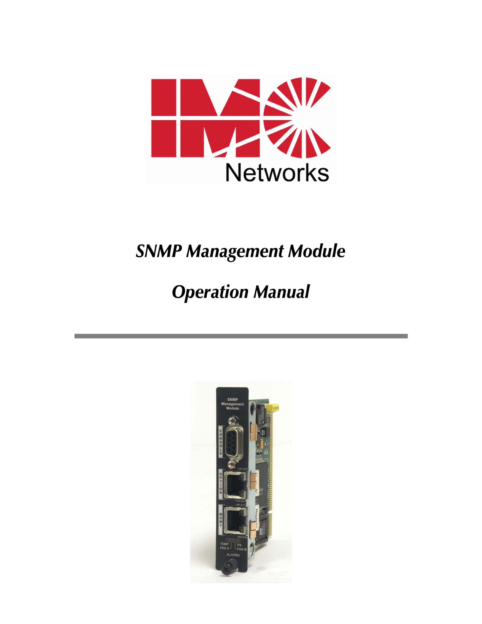 IMC Networks SNMP Network Card User Manual