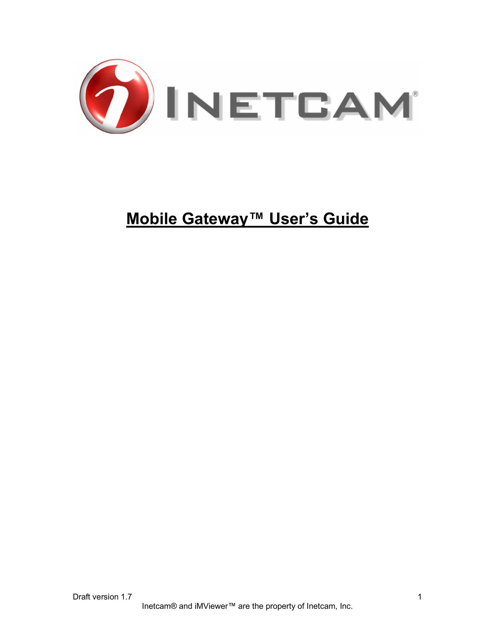 Inetcam Mobile Gateway Network Card User Manual