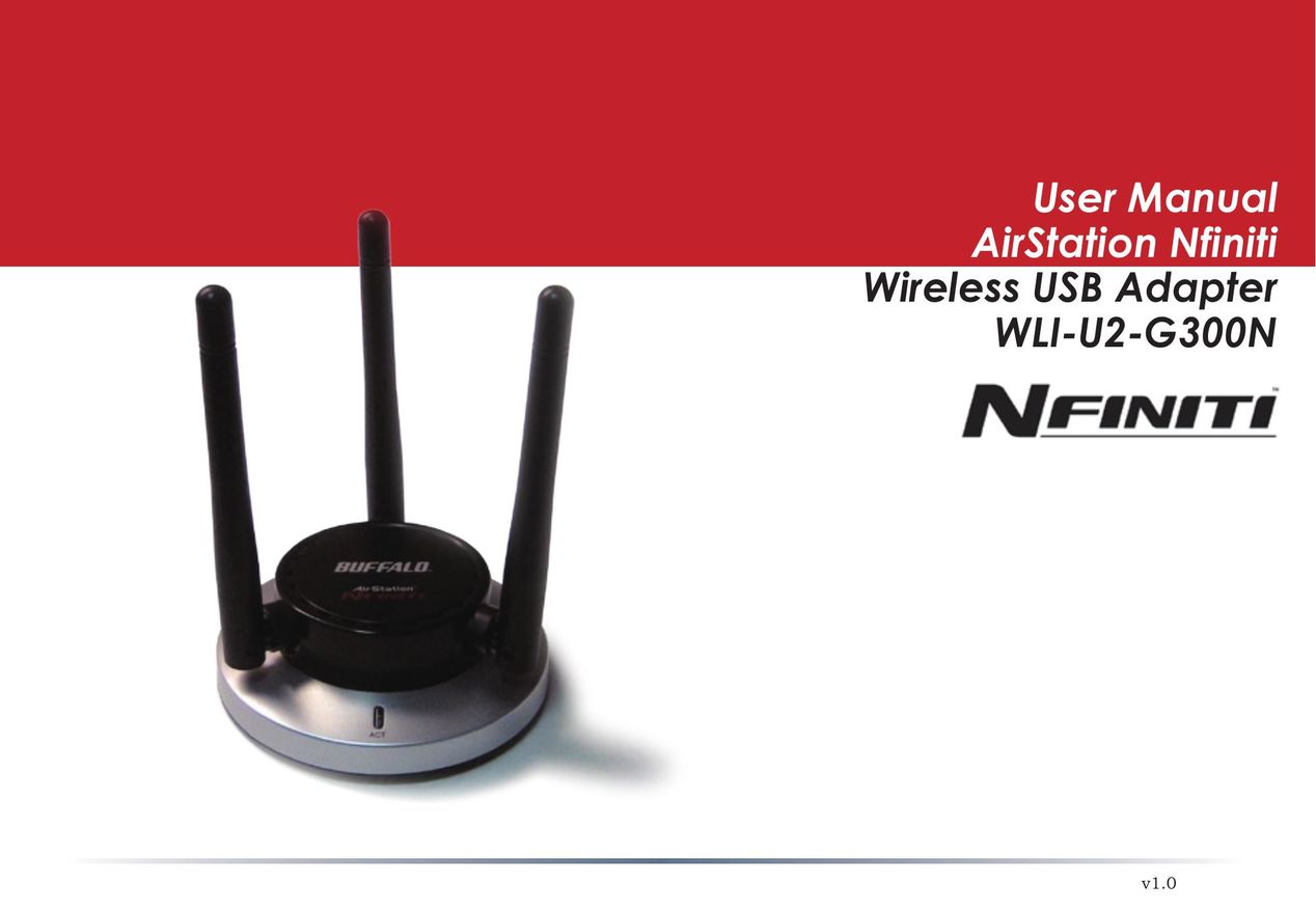 Infinity WLI-U2-G300N Network Card User Manual
