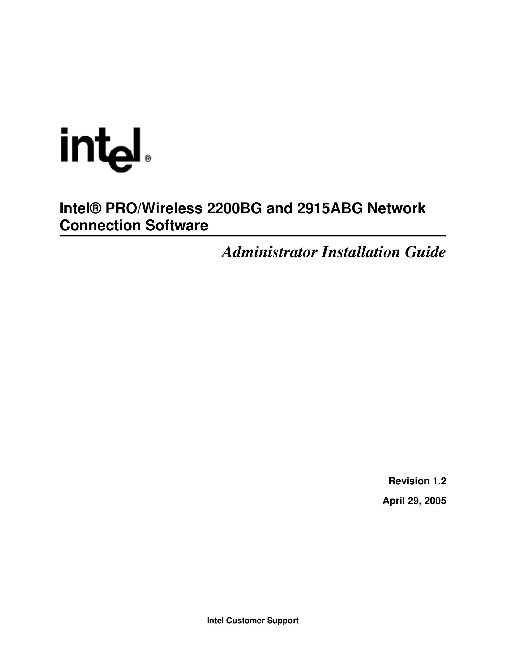 Intel 2915ABG Network Card User Manual