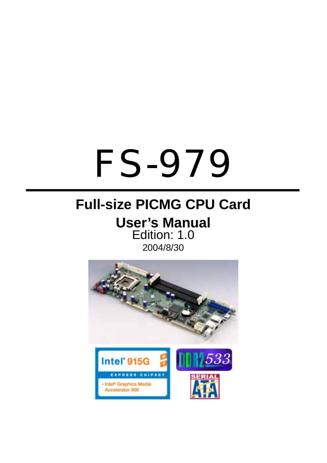 Intel FS-979 Network Card User Manual