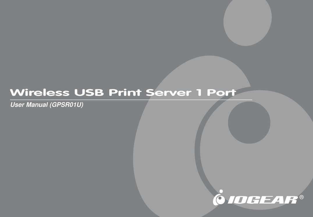IOGear GPSR01U Network Card User Manual