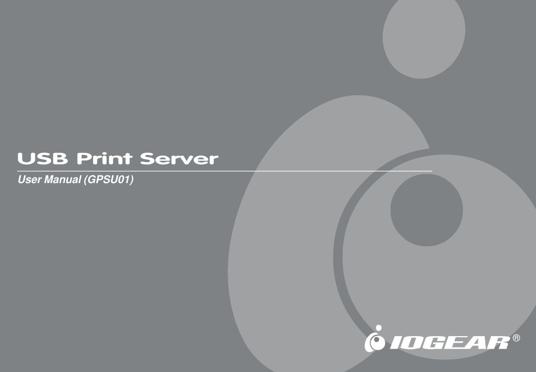 IOGear GPSU01 Network Card User Manual