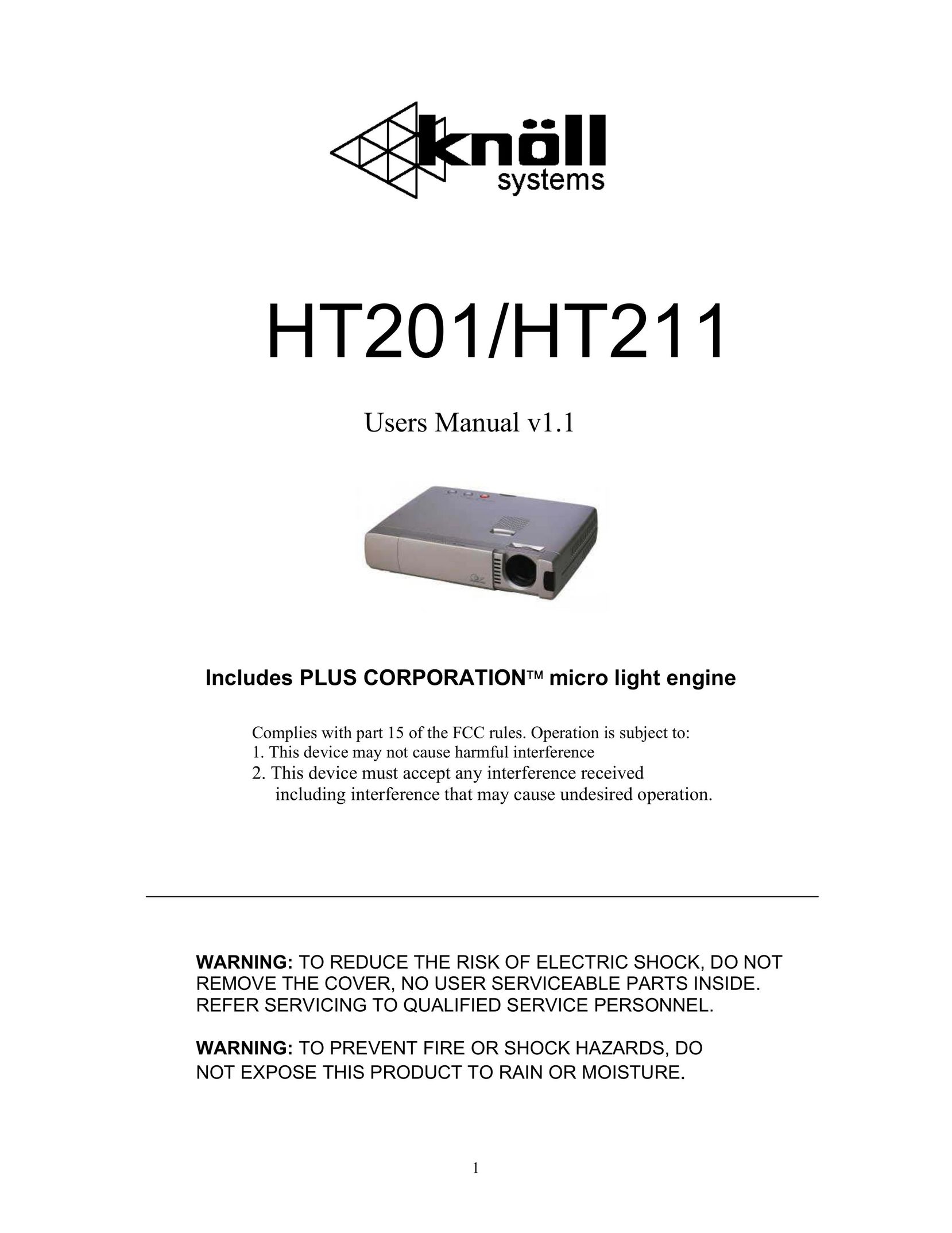 Knoll Systems HT201 Network Card User Manual