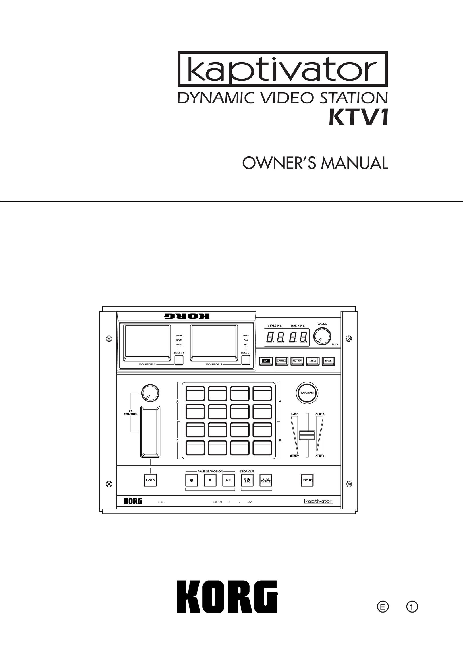 Korg KTV1 Network Card User Manual