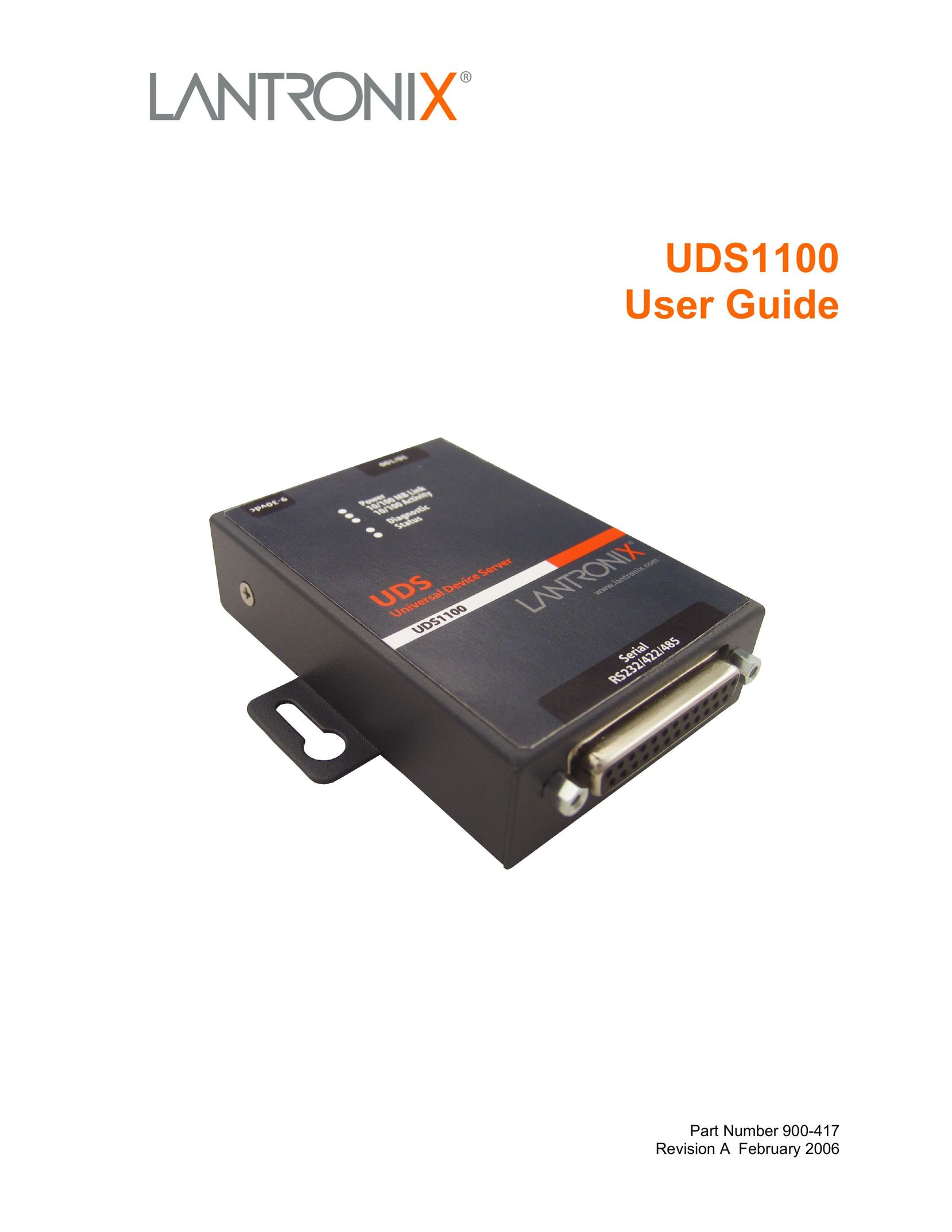 Lantronix UDS1100 Network Card User Manual