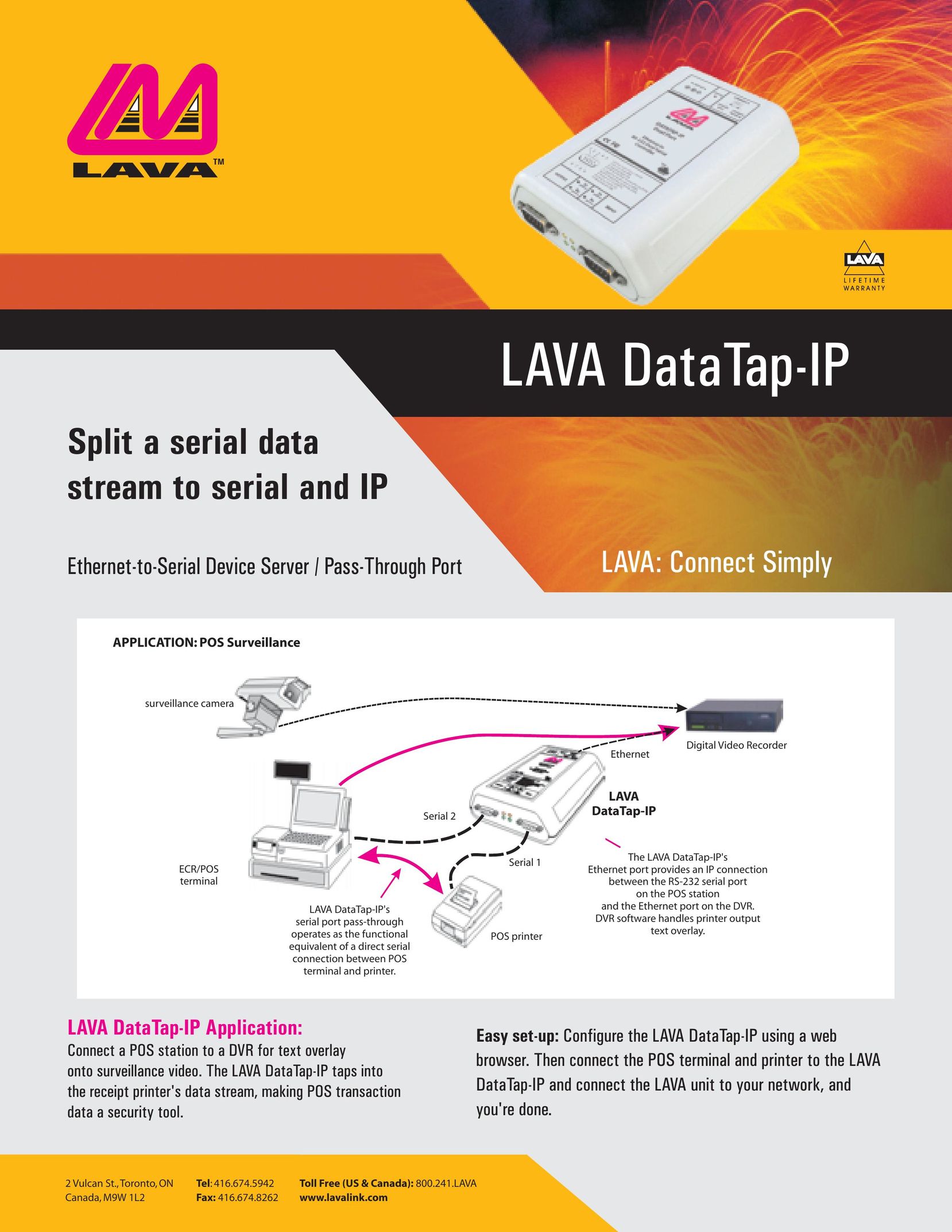 Lava Computer DATATAP-IP Network Card User Manual
