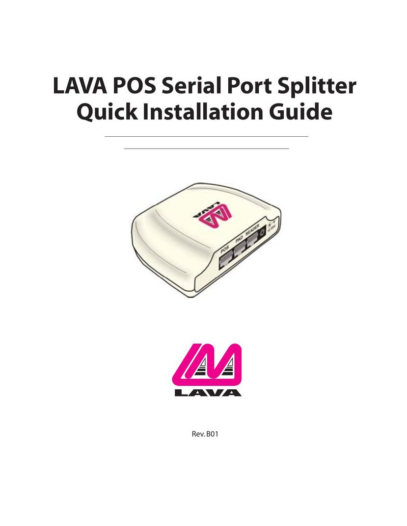 Lava Computer LAVA POS Network Card User Manual