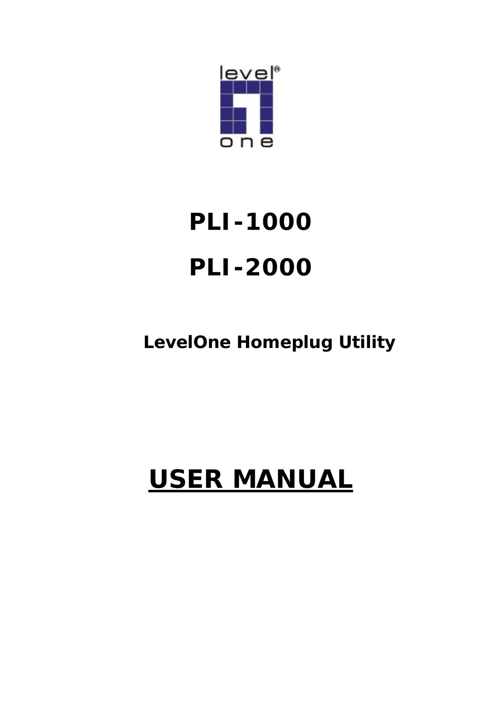 LevelOne PLI-1000 Network Card User Manual