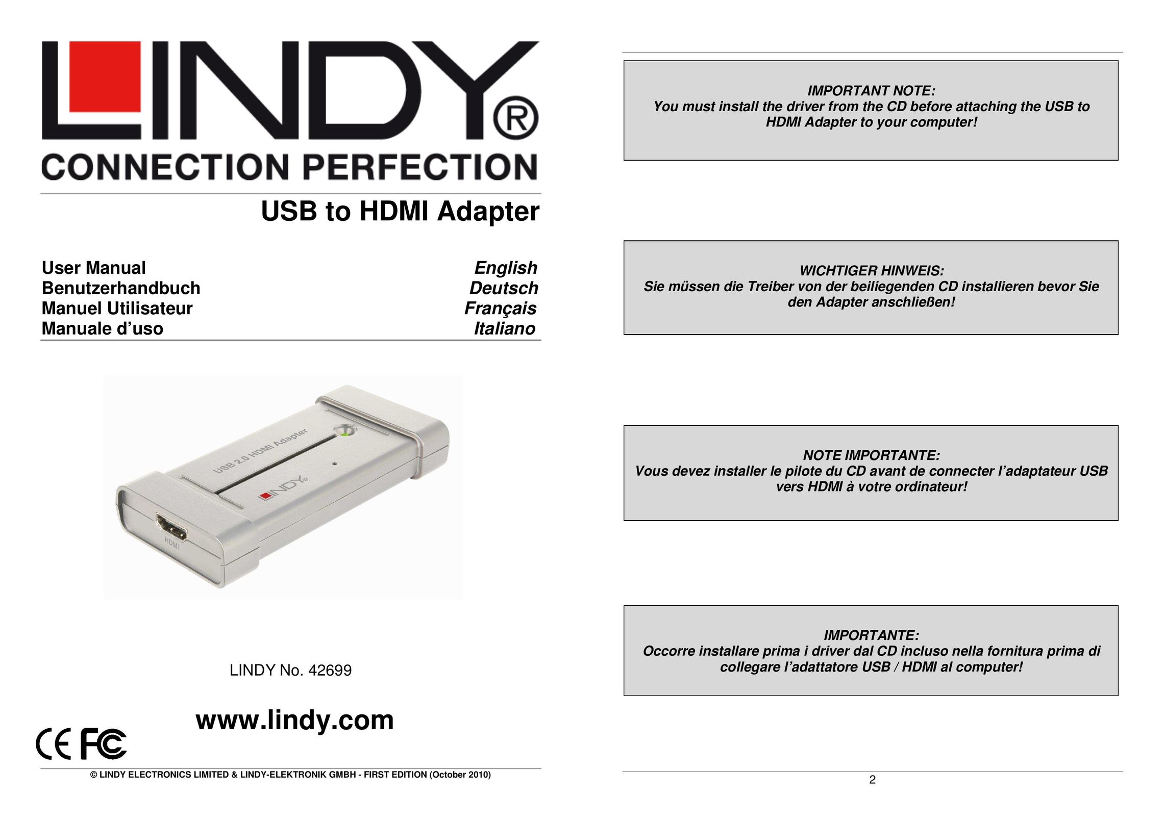Lindy 42699 Network Card User Manual