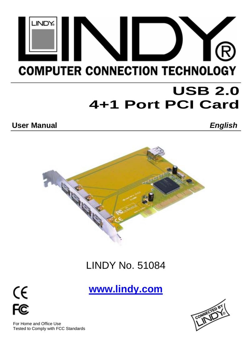 Lindy 51084 Network Card User Manual
