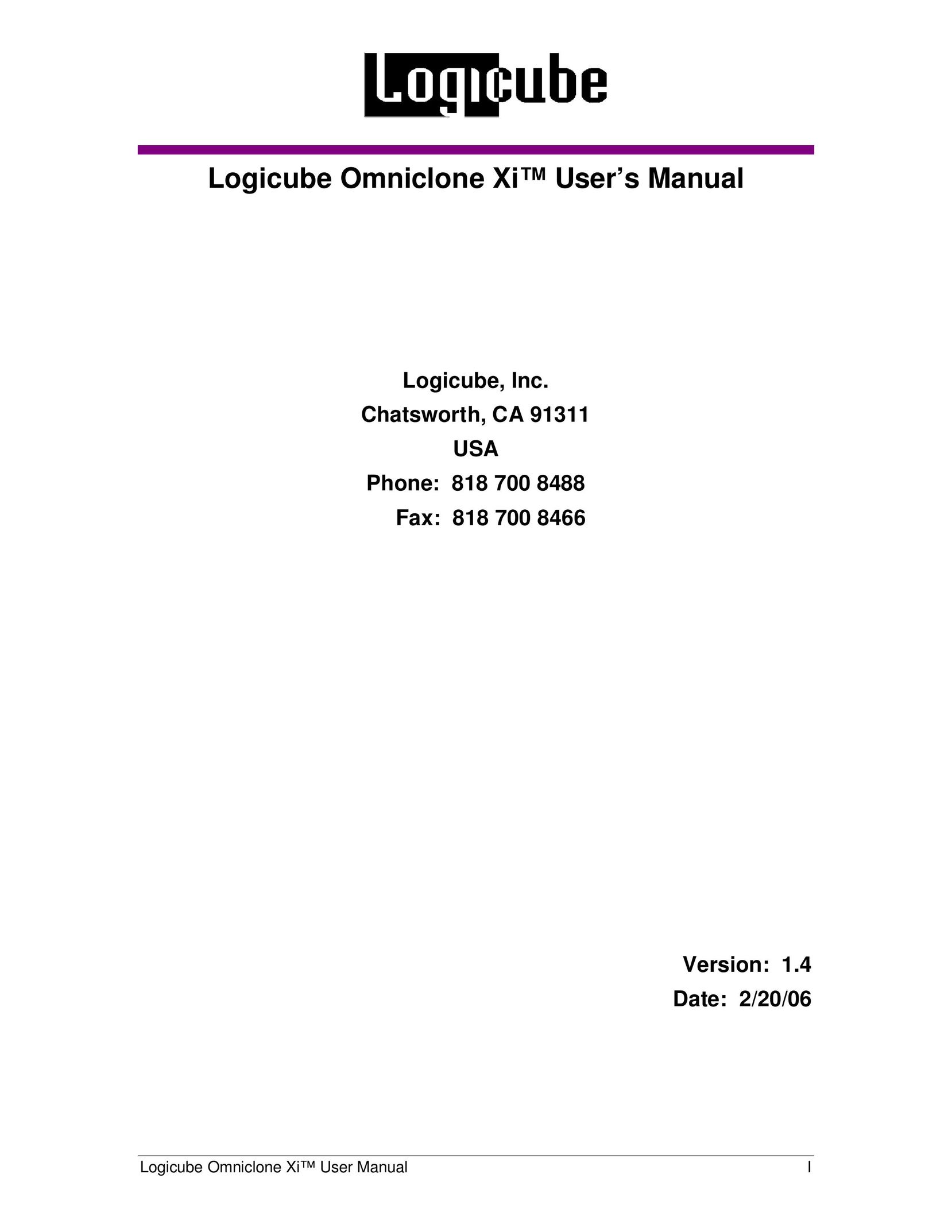 Logicube Omniclone Xi Network Card User Manual