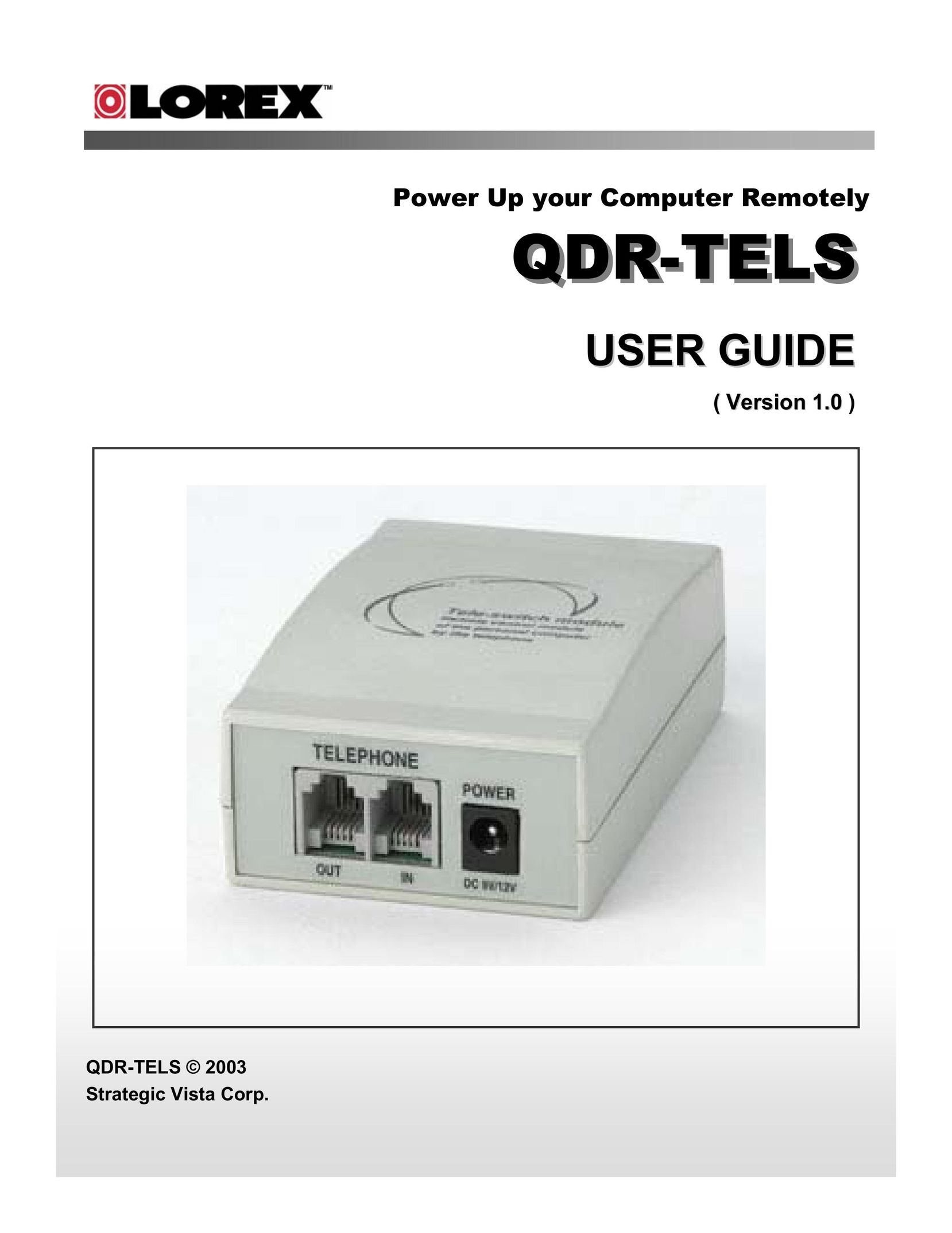 LOREX Technology QDR-TELS Network Card User Manual