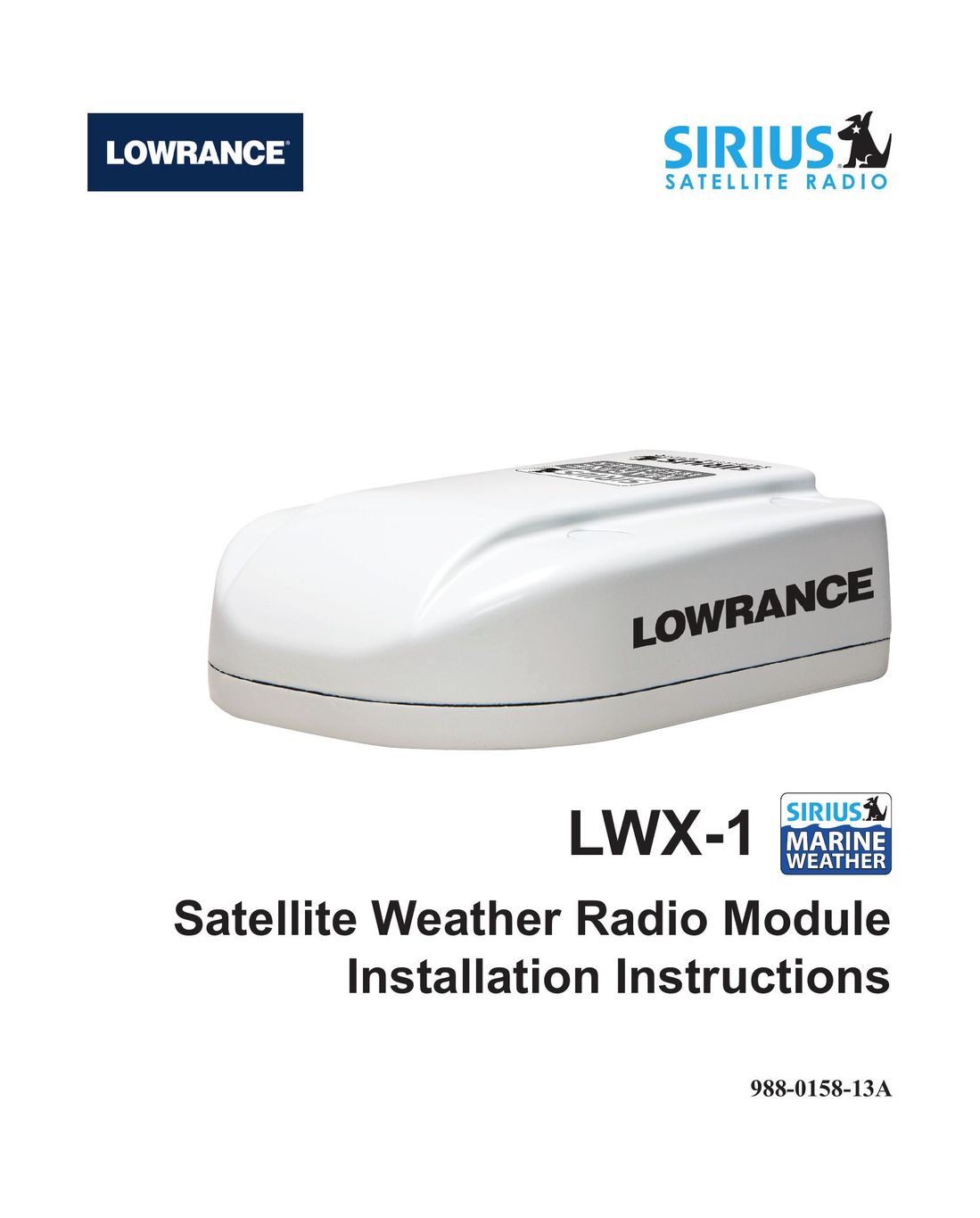 Lowrance electronic LWX-1 Network Card User Manual
