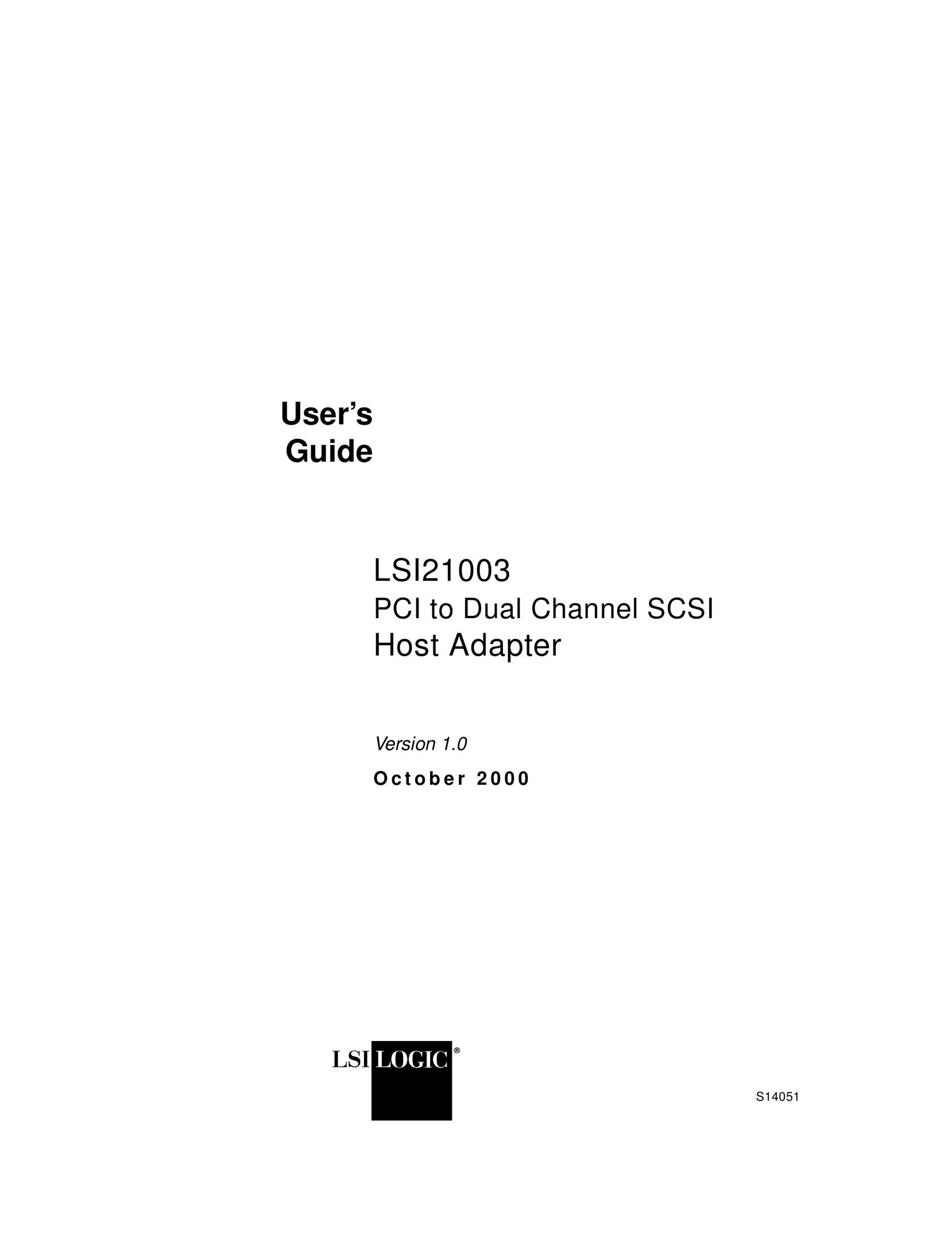 LSI 21003 Network Card User Manual