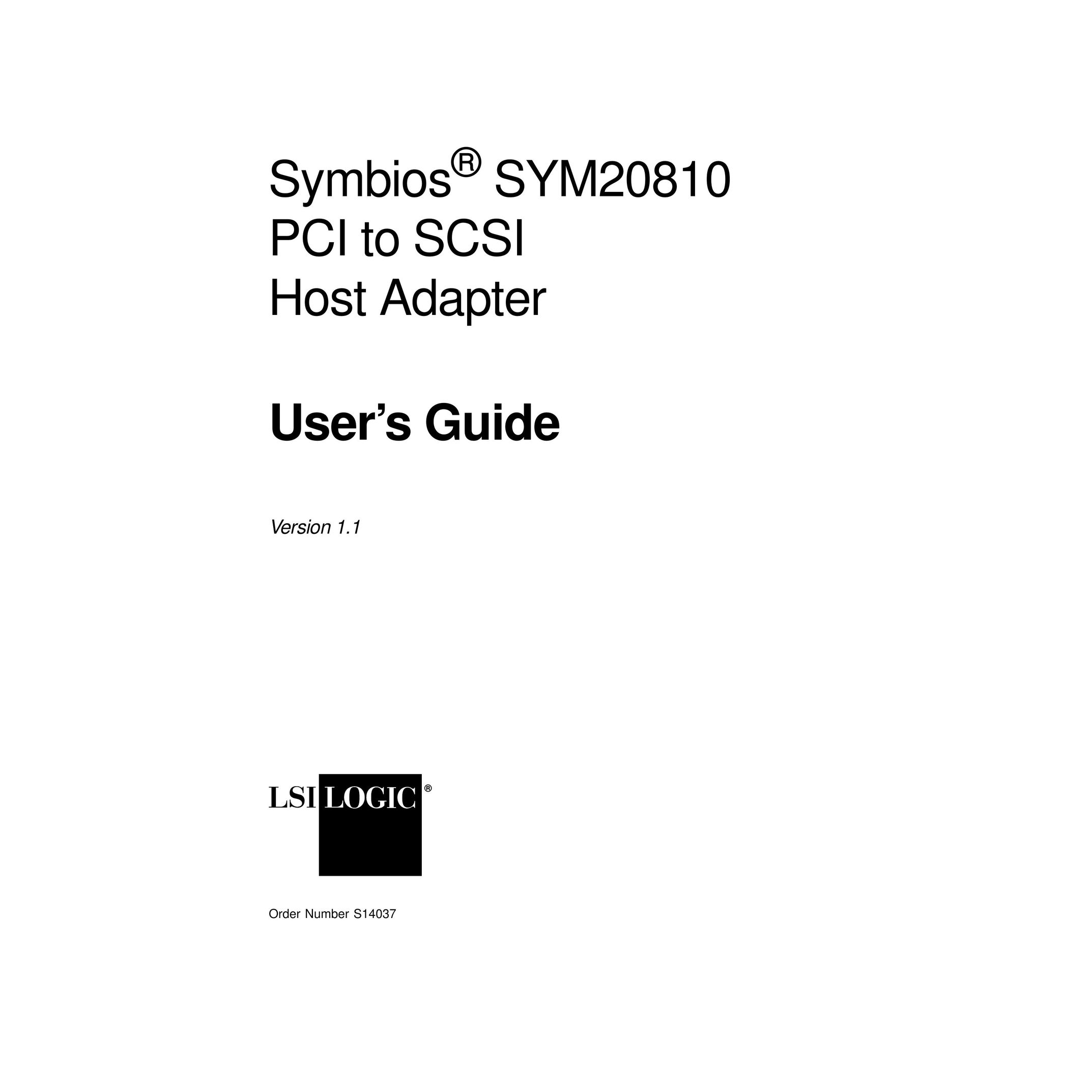 LSI S14037 Network Card User Manual