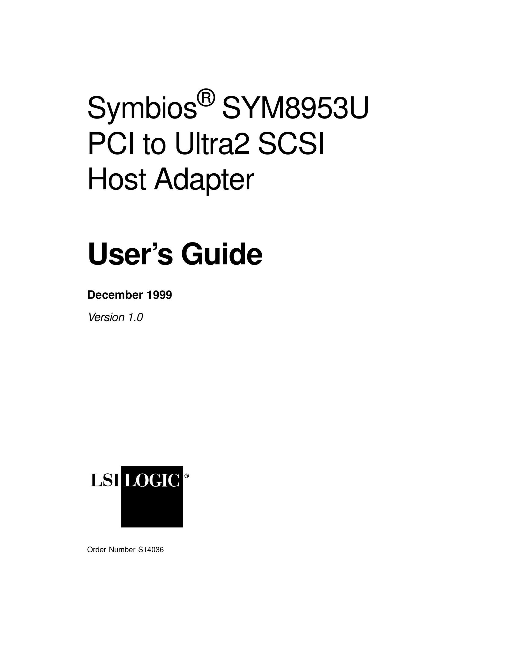 LSI SYM8953U Network Card User Manual