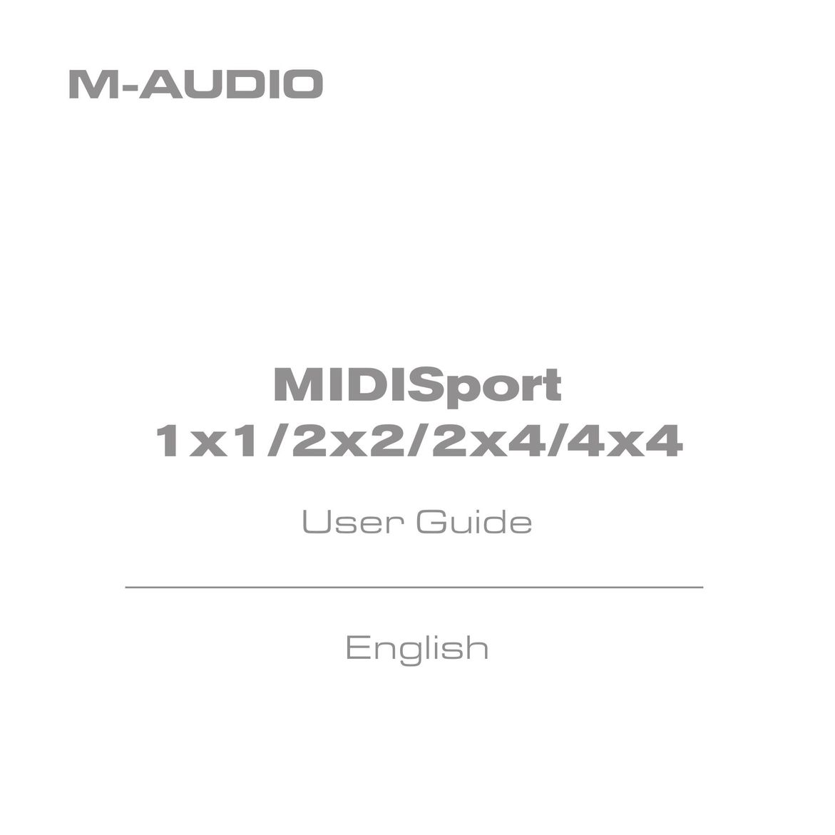 M-Audio 2x2 Network Card User Manual