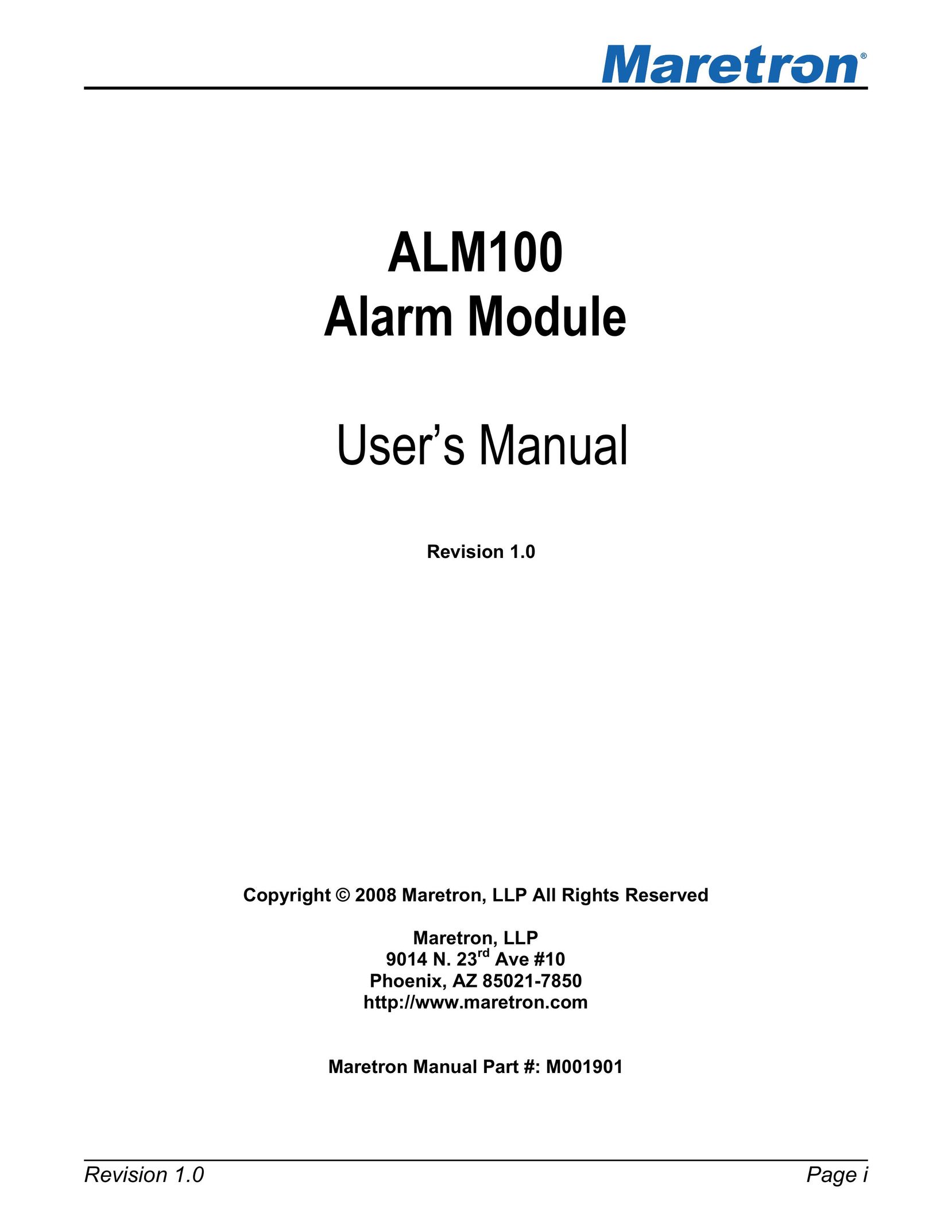 Maretron ALM100 Network Card User Manual