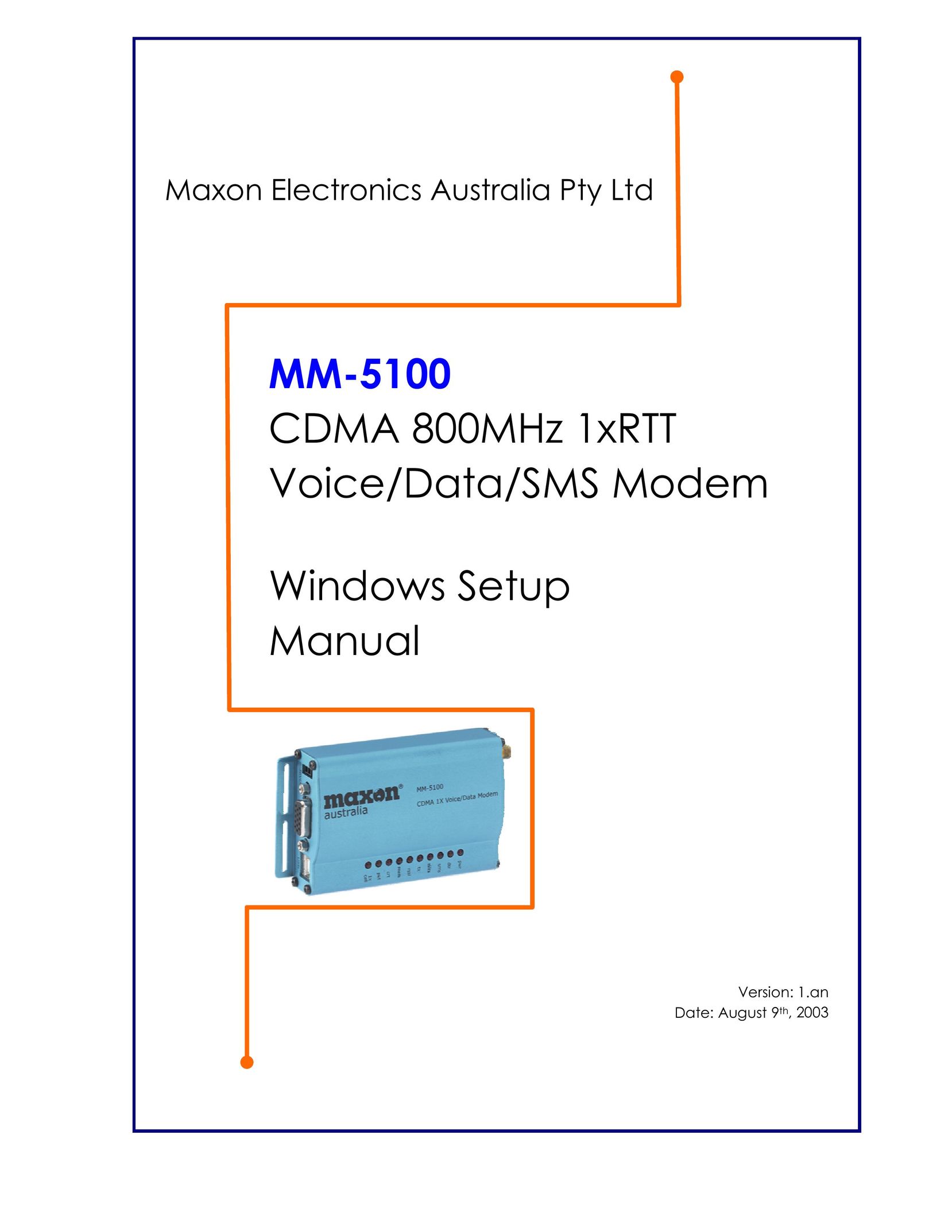 Maxon Telecom MM-5100 Network Card User Manual