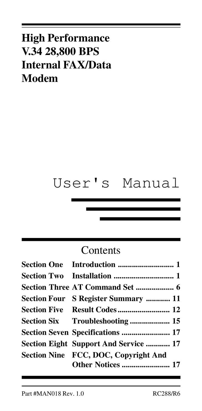 MaxTech 28 Network Card User Manual