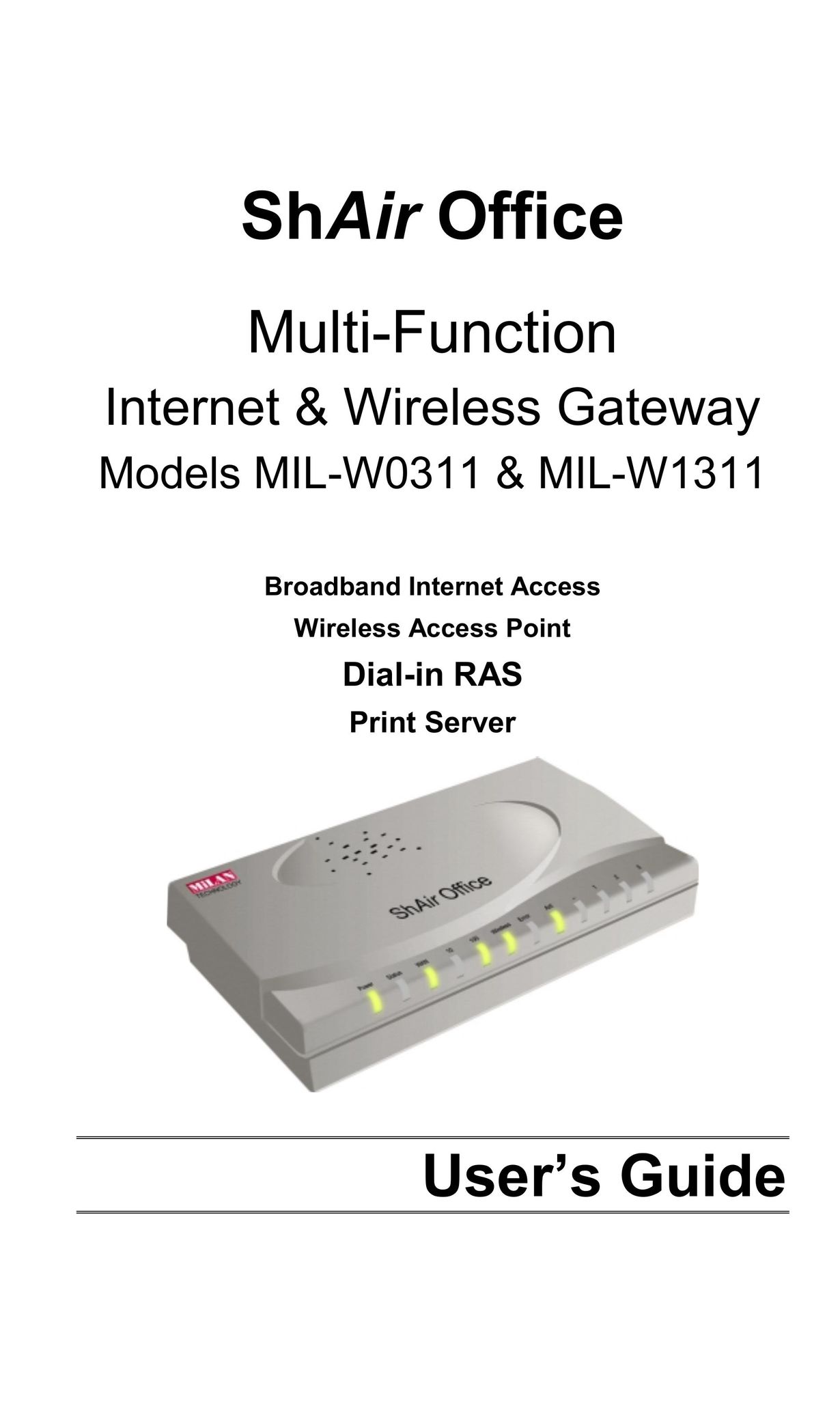 Milan Technology MIL-W0311 Network Card User Manual